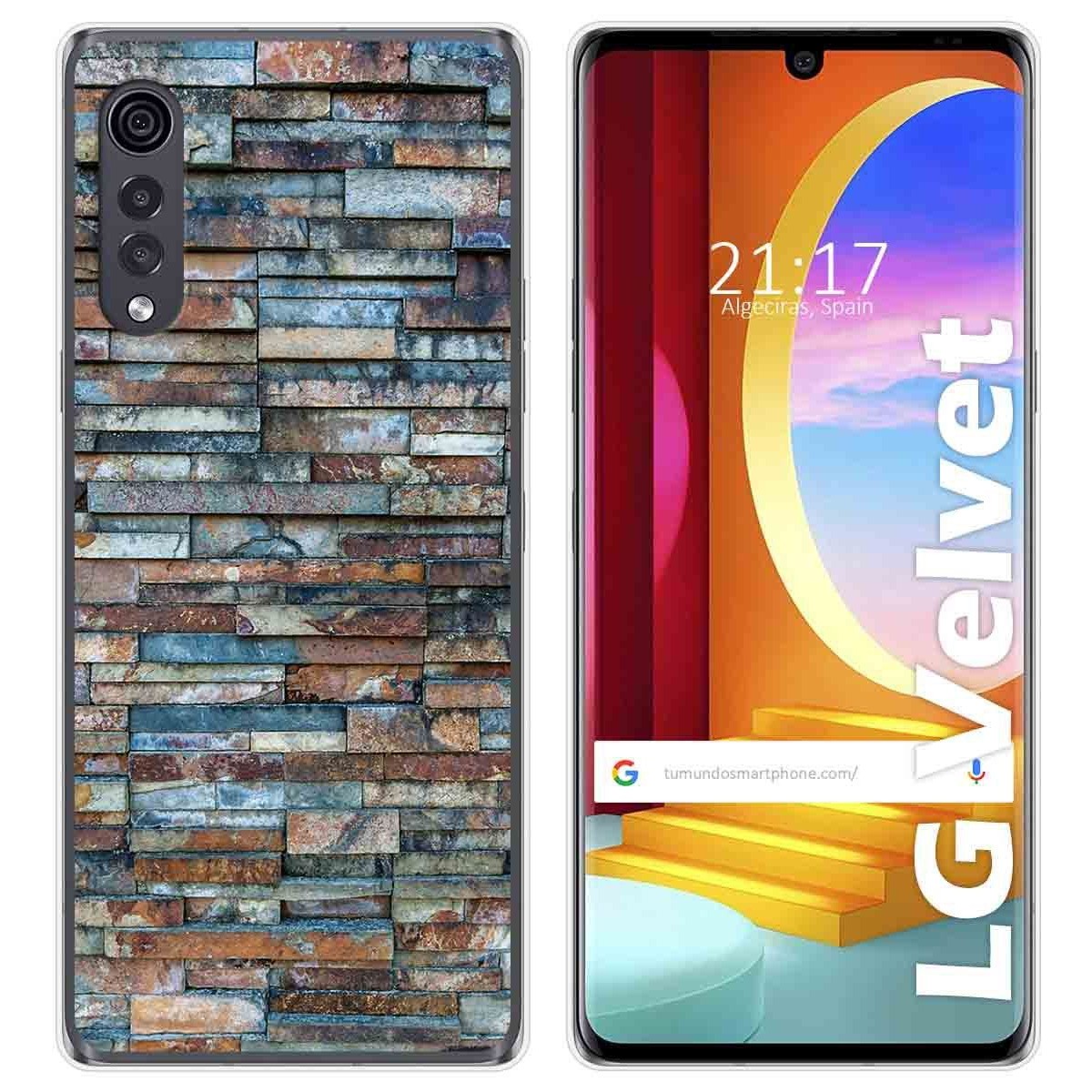 Funda Gel Tpu para LG Velvet 5G diseño Ladrillo 05 Dibujos