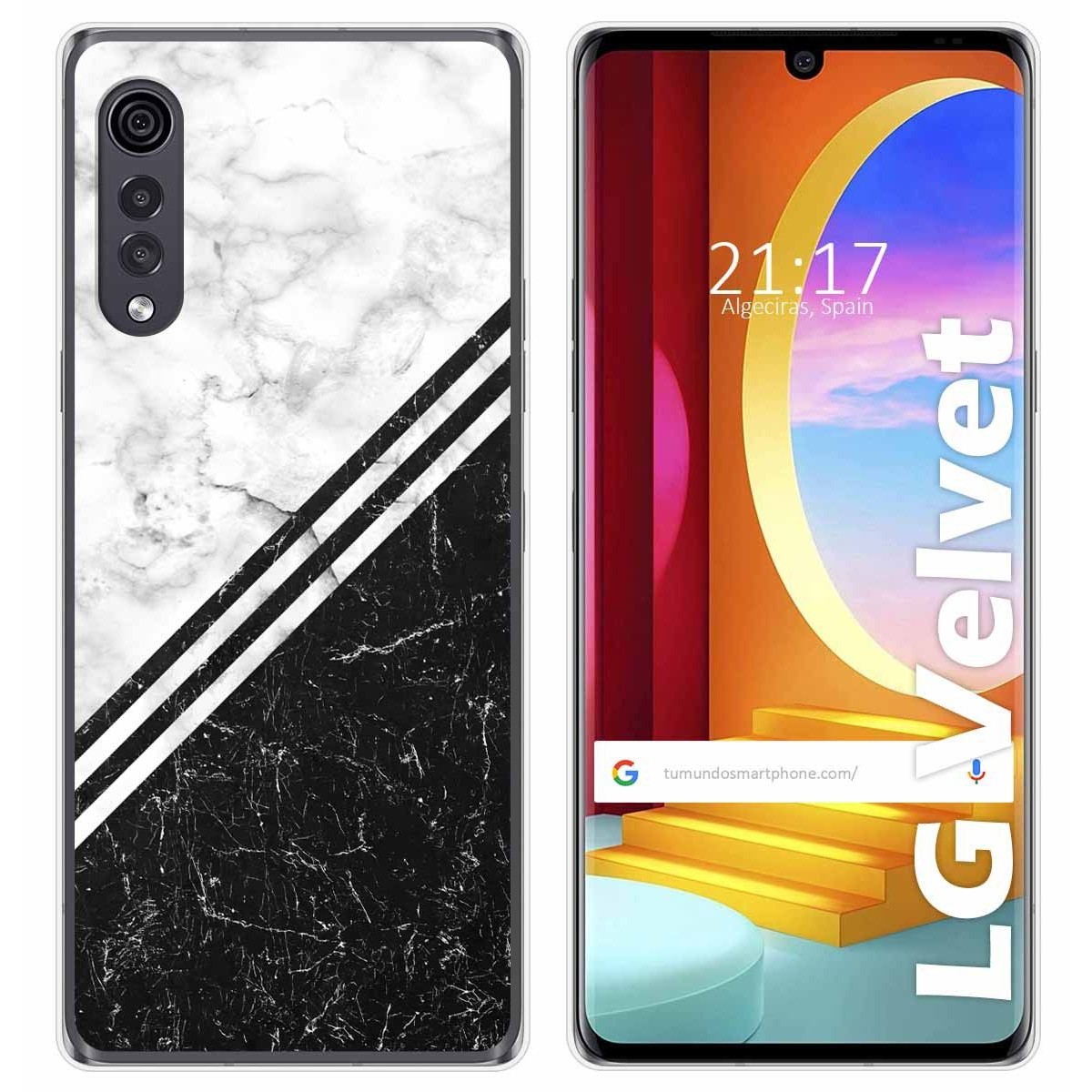 Funda Gel Tpu para LG Velvet 5G diseño Mármol 01 Dibujos