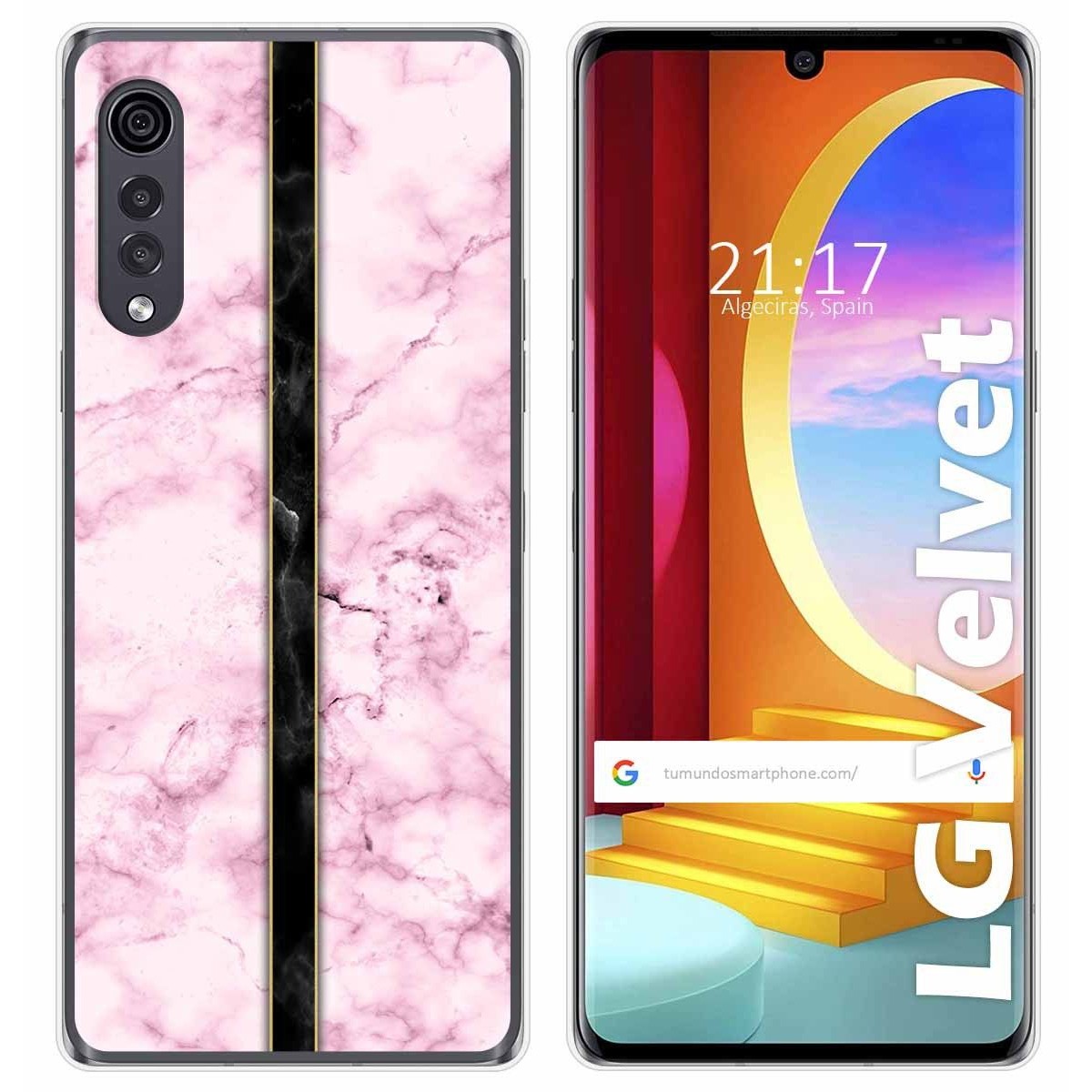 Funda Gel Tpu para LG Velvet 5G diseño Mármol 04 Dibujos