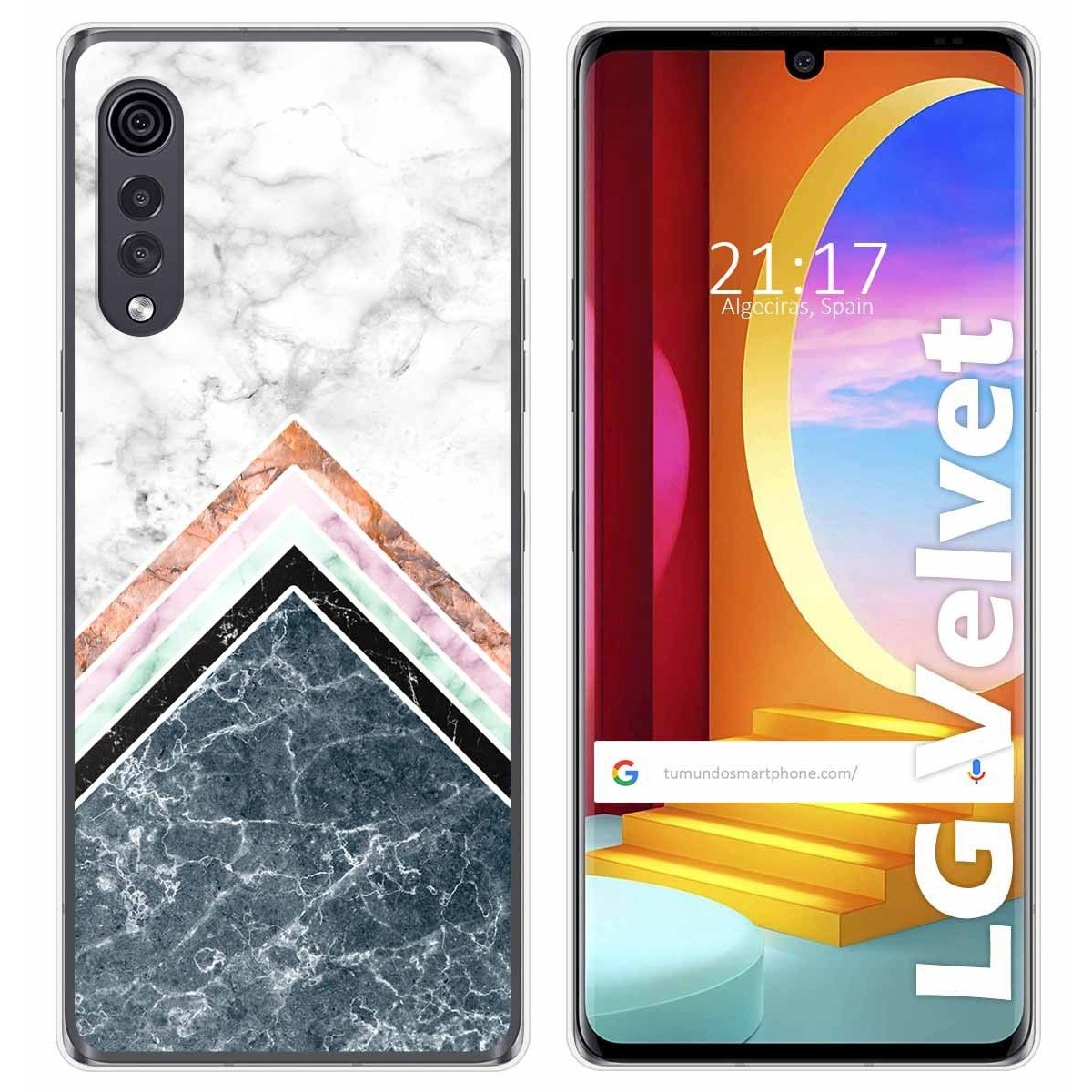 Funda Gel Tpu para LG Velvet 5G diseño Mármol 05 Dibujos