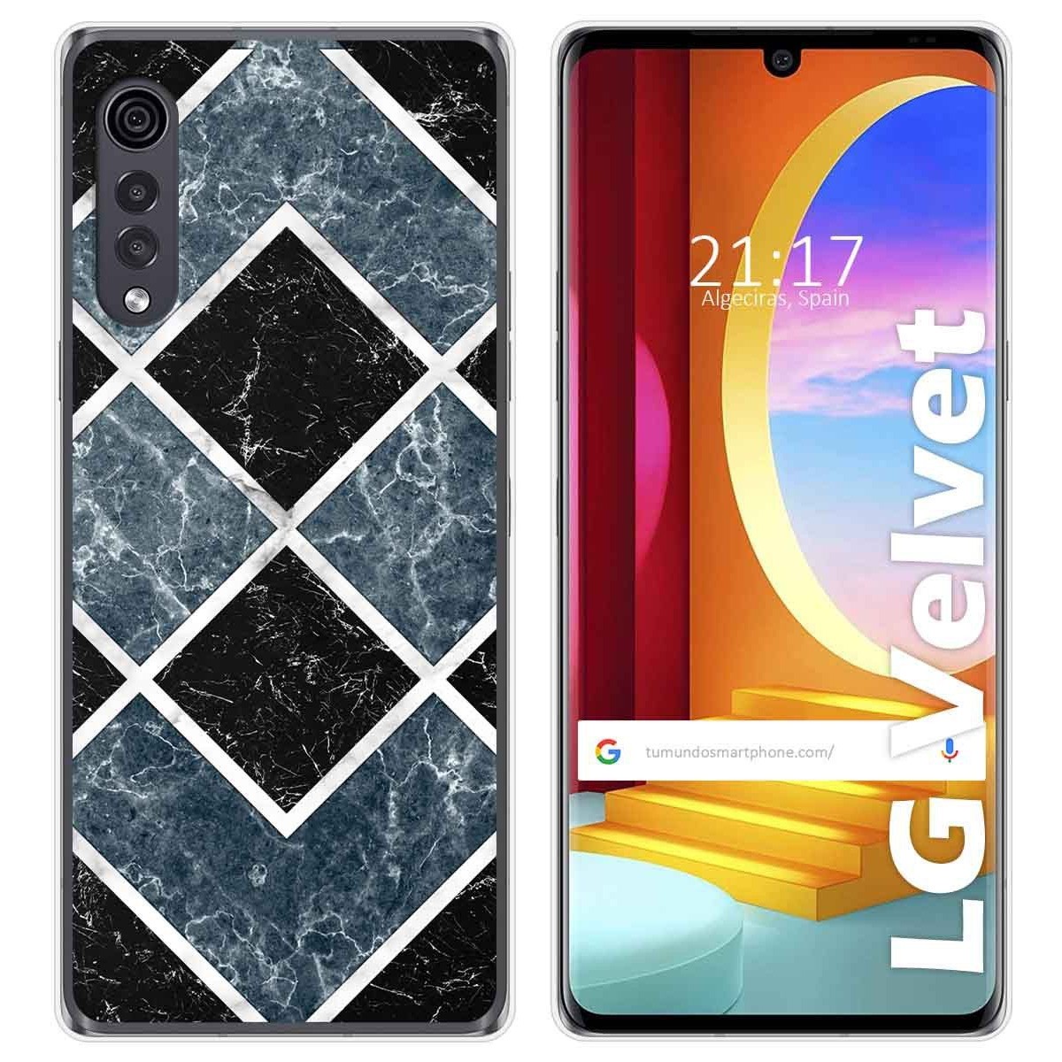 Funda Gel Tpu para LG Velvet 5G diseño Mármol 06 Dibujos