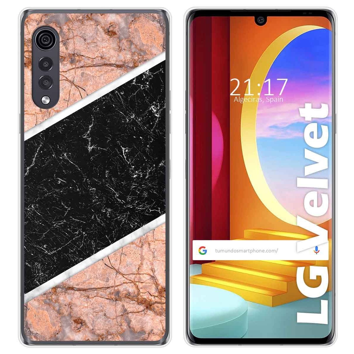 Funda Gel Tpu para LG Velvet 5G diseño Mármol 07 Dibujos