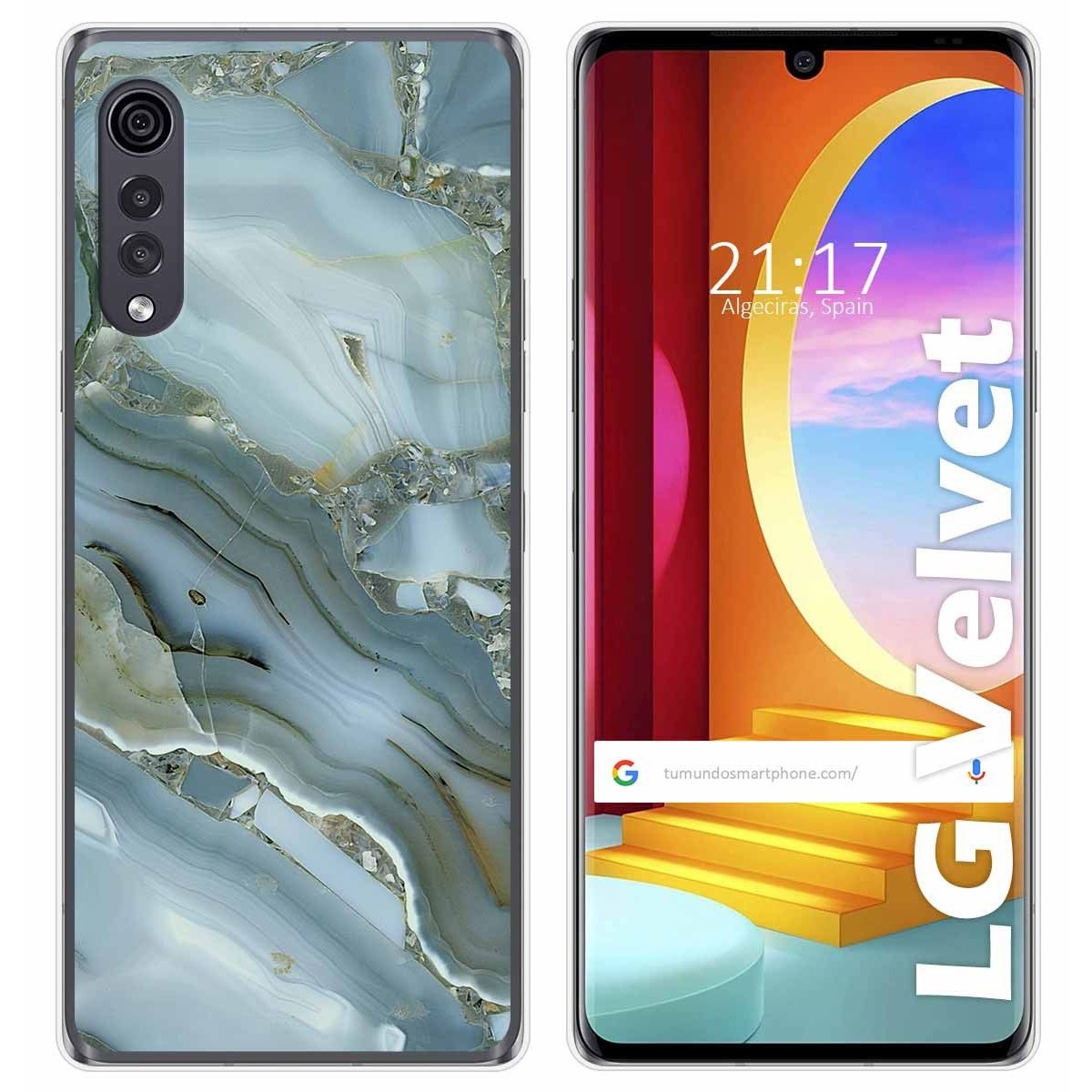 Funda Gel Tpu para LG Velvet 5G diseño Mármol 09 Dibujos