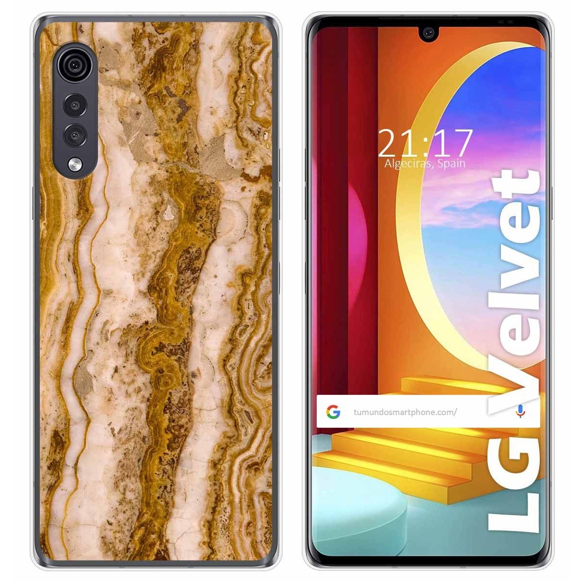 Funda Gel Tpu para LG Velvet 5G diseño Mármol 10 Dibujos