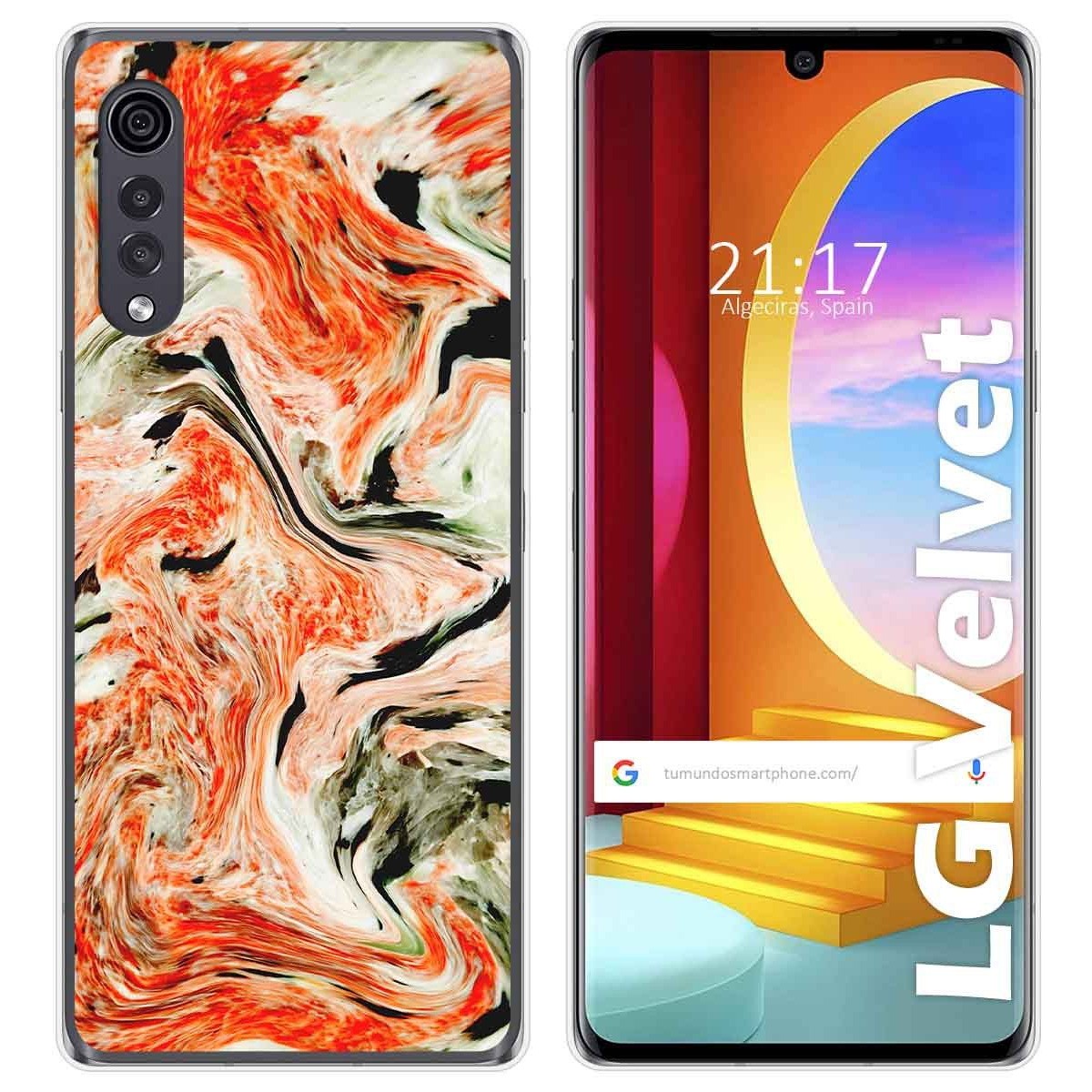 Funda Gel Tpu para LG Velvet 5G diseño Mármol 12 Dibujos