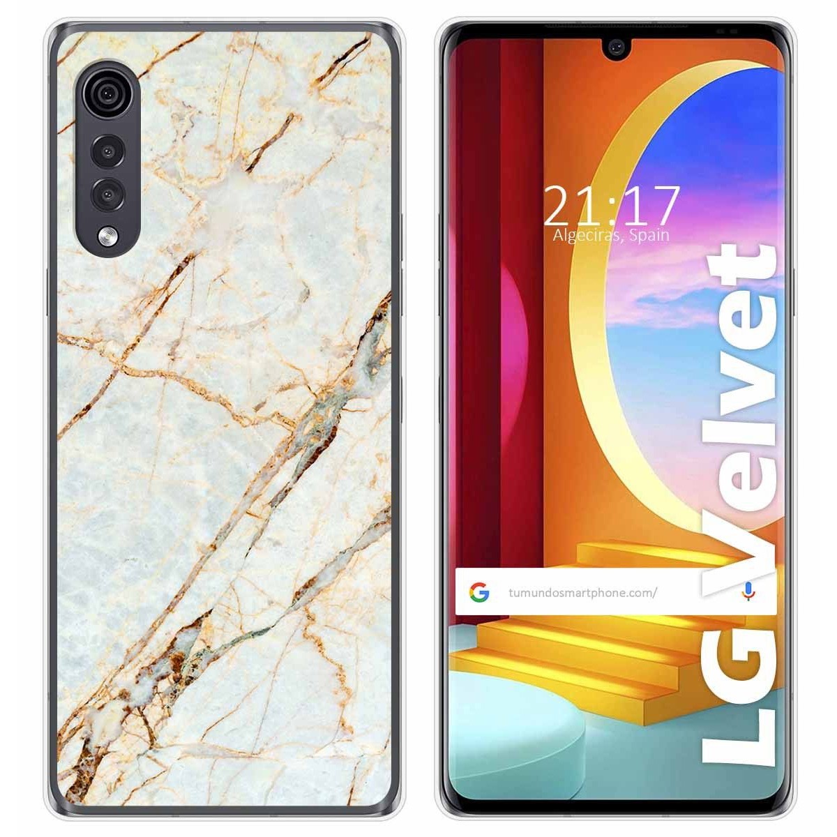 Funda Gel Tpu para LG Velvet 5G diseño Mármol 13 Dibujos
