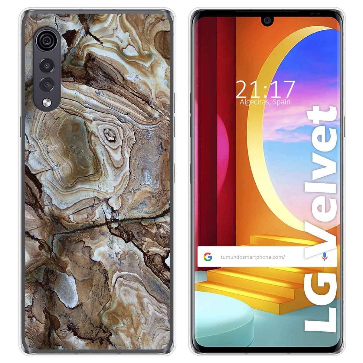 Funda Gel Tpu para LG Velvet 5G diseño Mármol 14 Dibujos