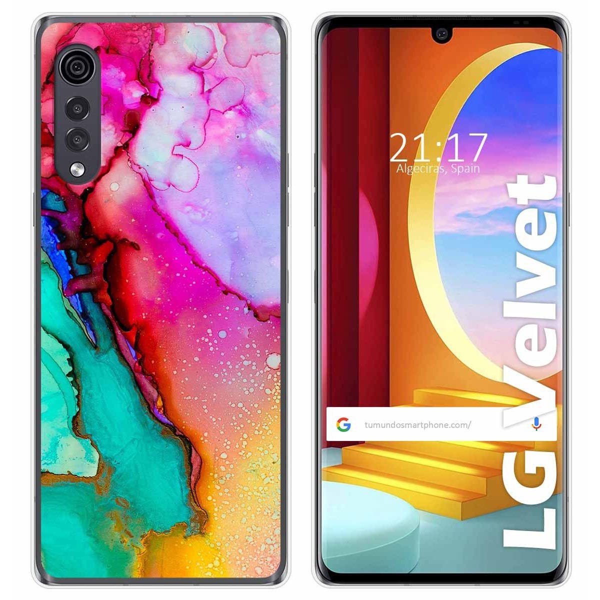 Funda Gel Tpu para LG Velvet 5G diseño Mármol 15 Dibujos