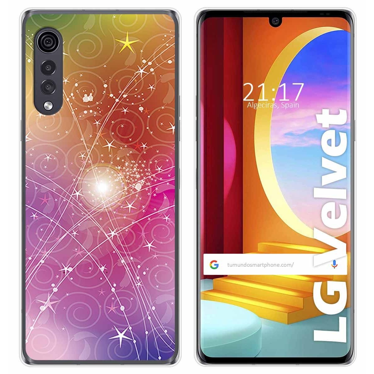 Funda Gel Tpu para LG Velvet 5G diseño Abstracto Dibujos