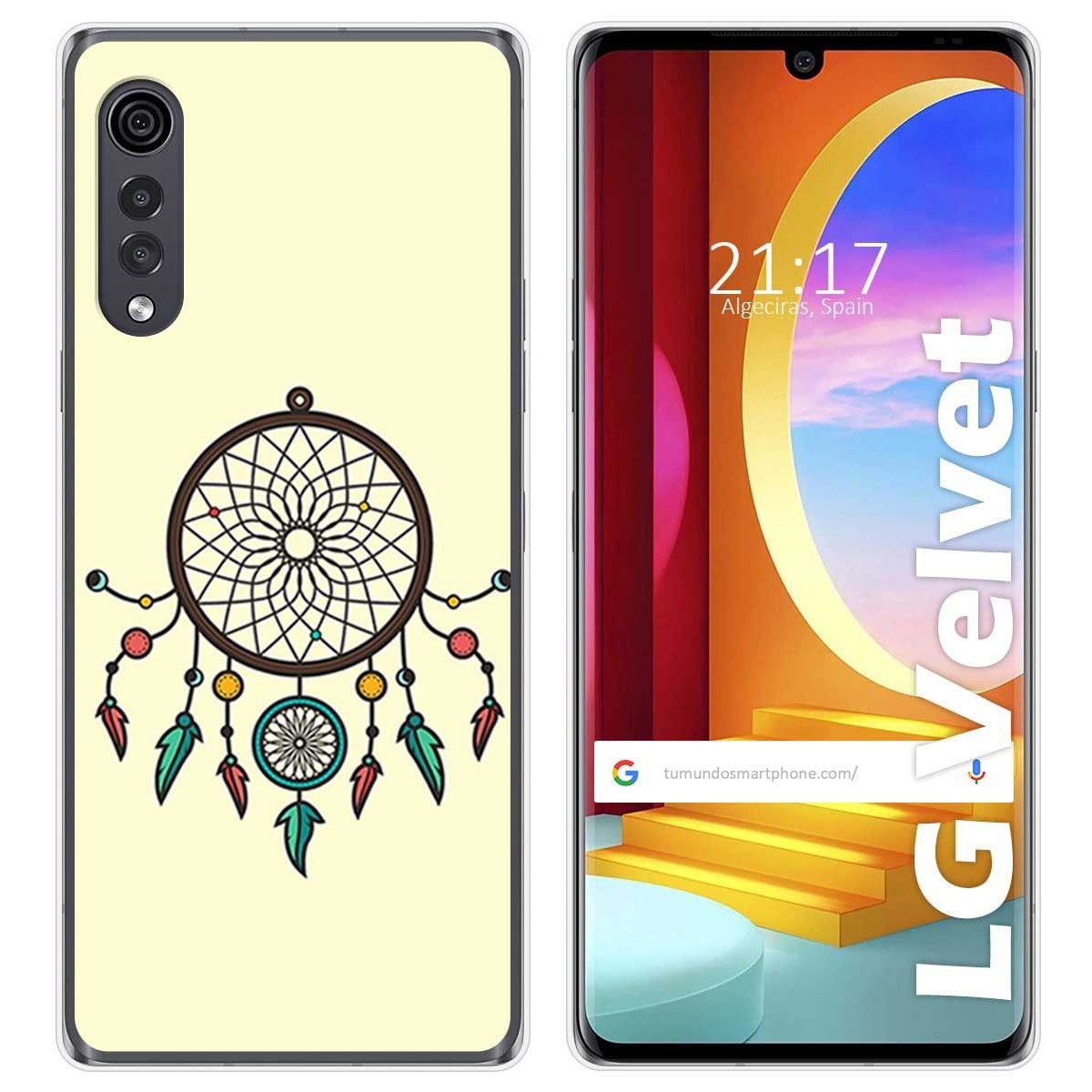 Funda Gel Tpu para LG Velvet 5G diseño Atrapasueños Dibujos