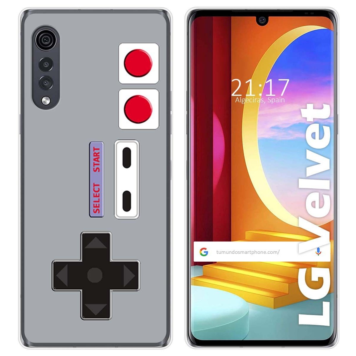 Funda Gel Tpu para LG Velvet 5G diseño Consola Dibujos