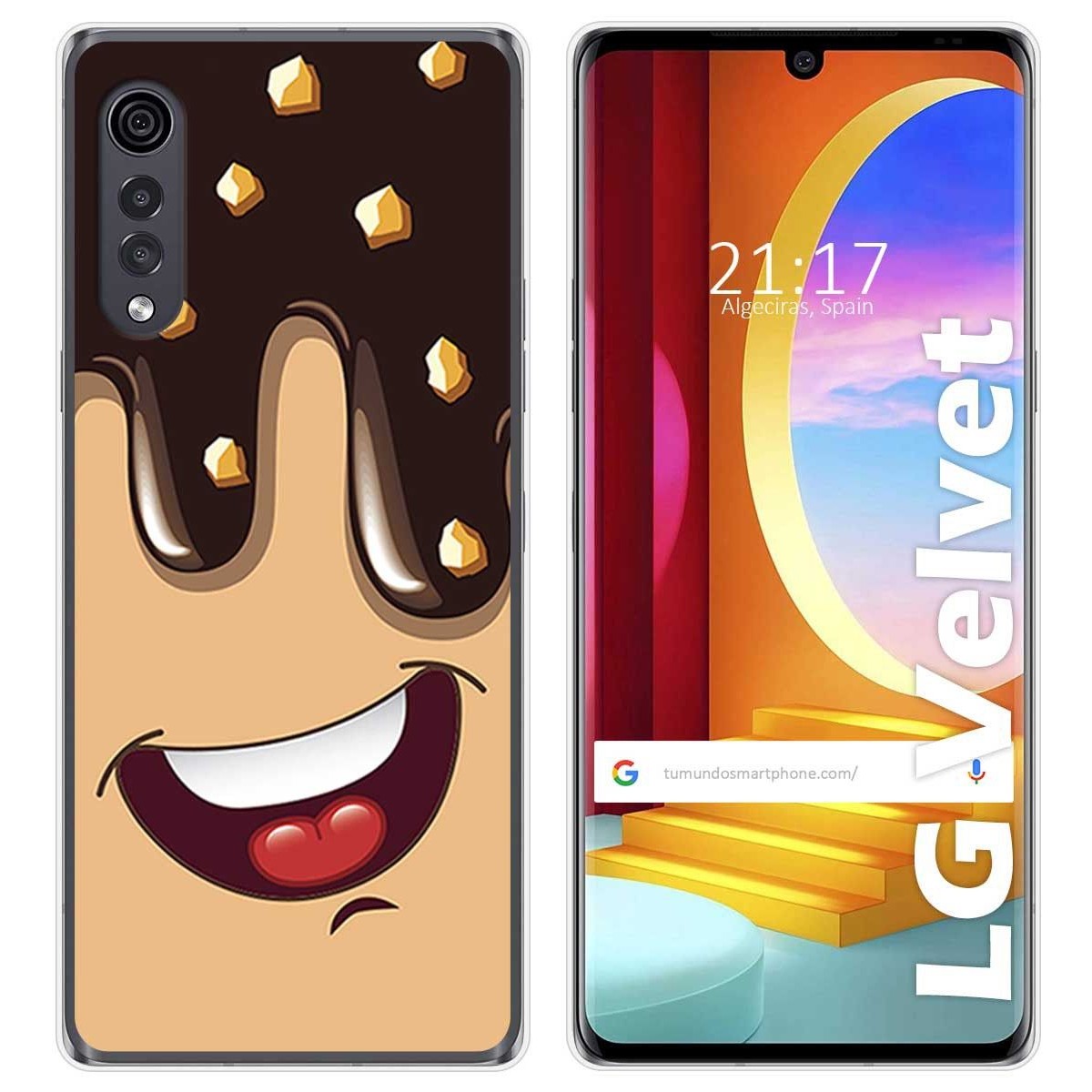 Funda Gel Tpu para LG Velvet 5G diseño Helado Chocolate Dibujos