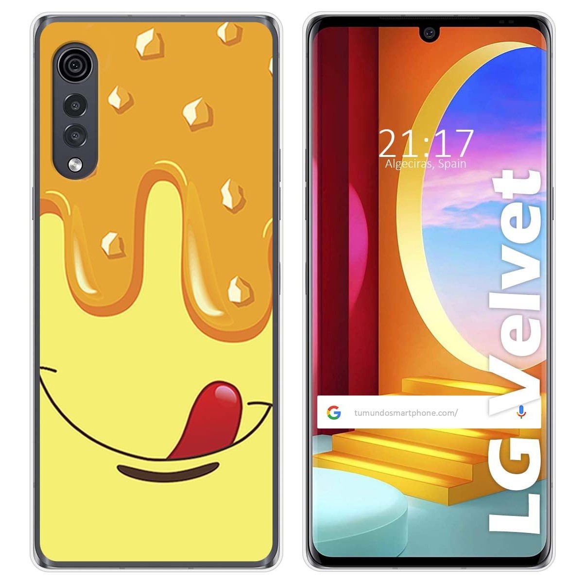 Funda Gel Tpu para LG Velvet 5G diseño Helado Vainilla Dibujos