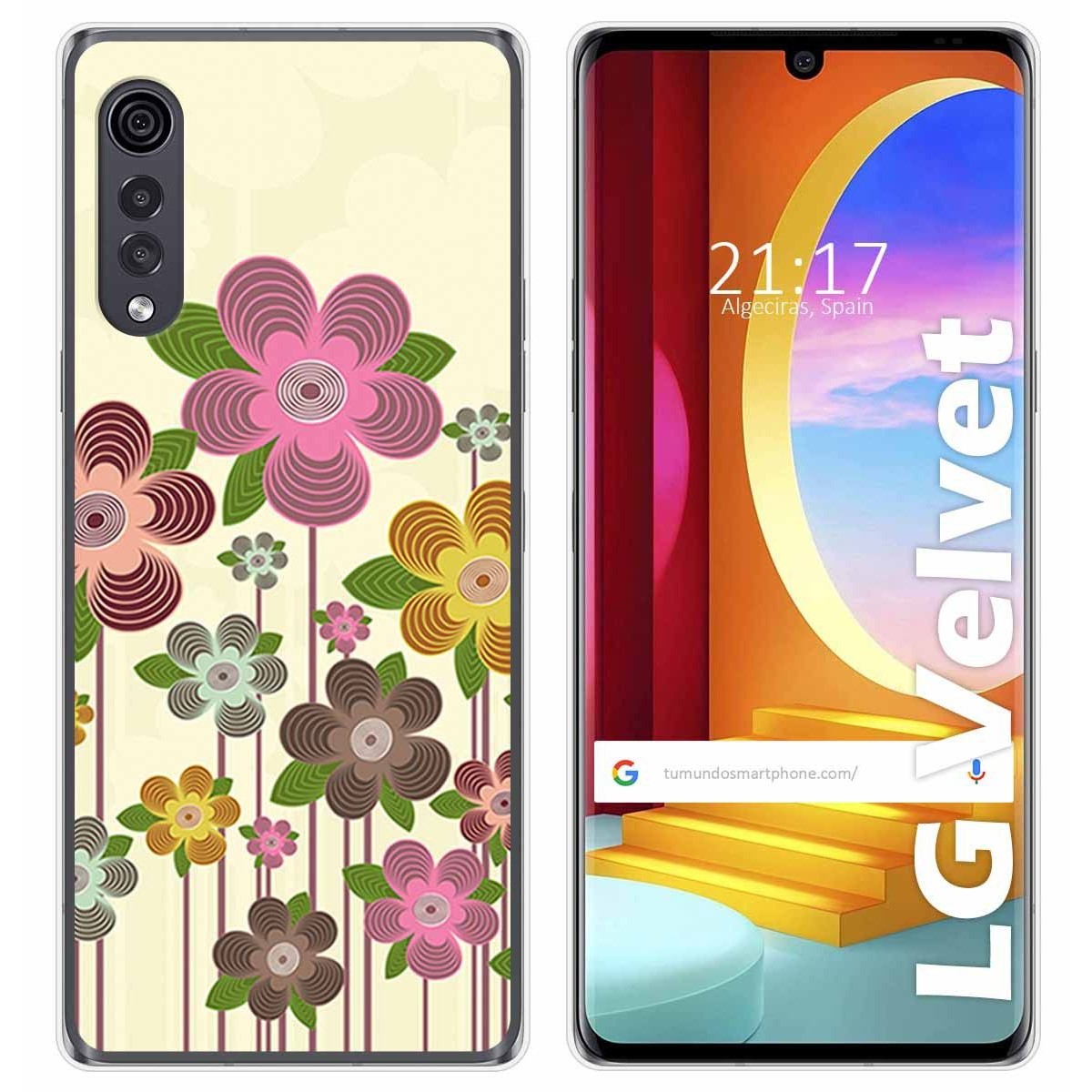 Funda Gel Tpu para LG Velvet 5G diseño Primavera En Flor Dibujos