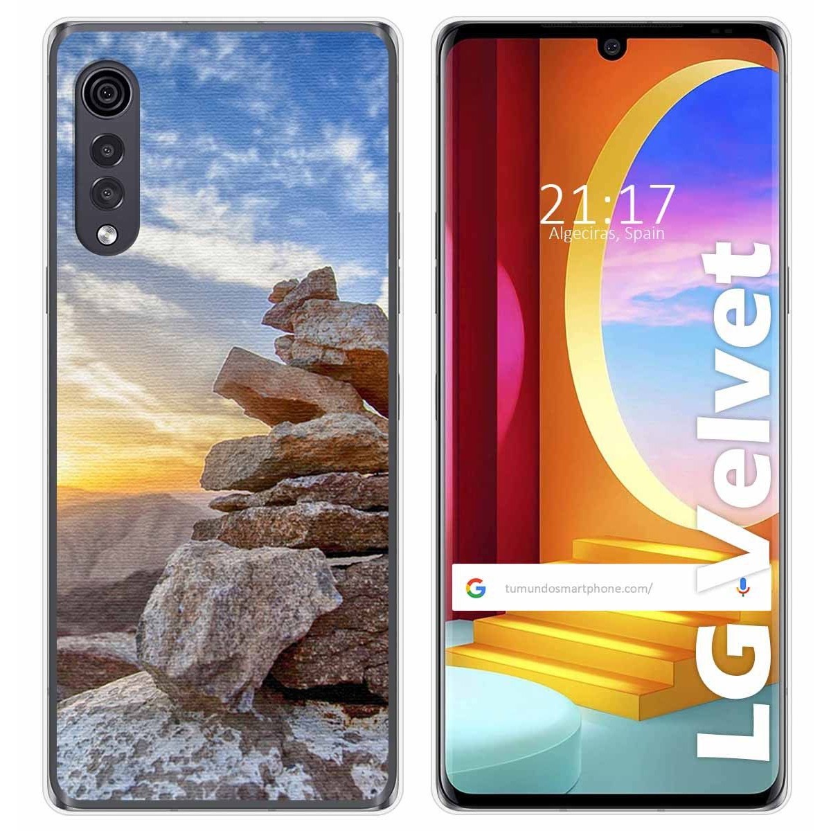 Funda Gel Tpu para LG Velvet 5G diseño Sunset Dibujos