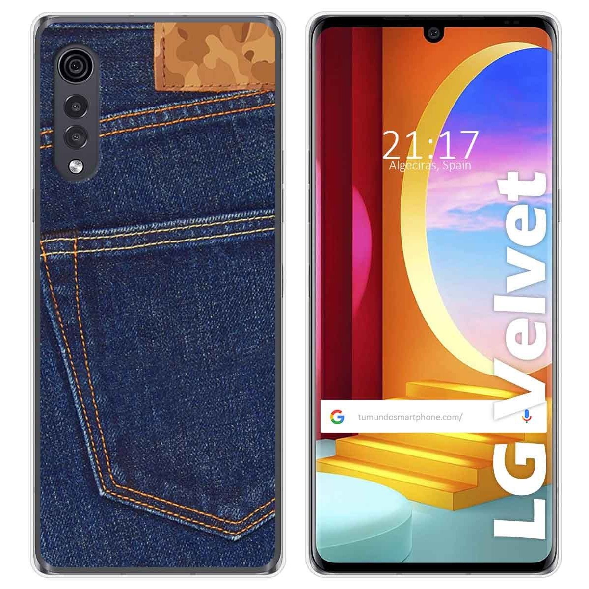 Funda Gel Tpu para LG Velvet 5G diseño Vaquero Dibujos