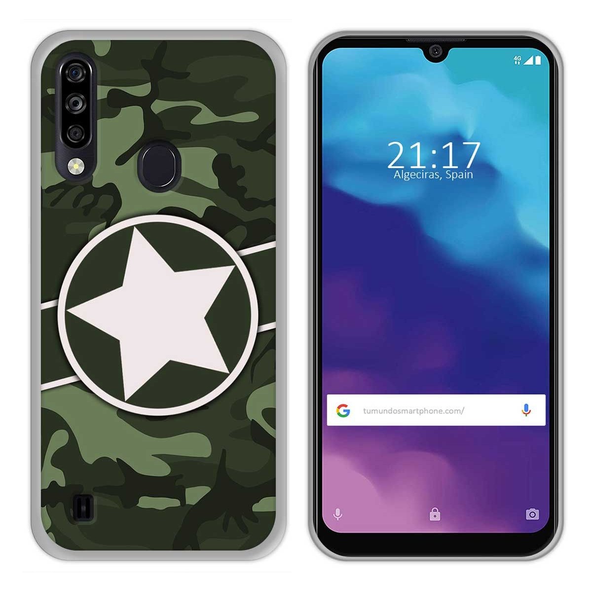 Funda Gel Tpu para ZTE Blade A7 2020 diseño Camuflaje 01 Dibujos