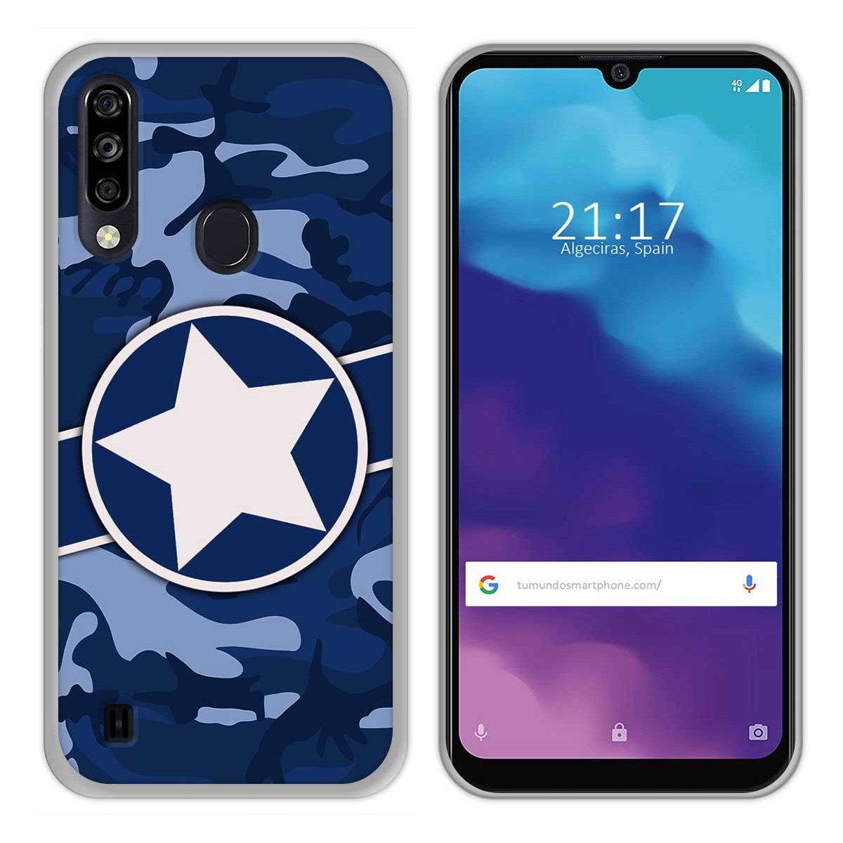 Funda Gel Tpu para ZTE Blade A7 2020 diseño Camuflaje 03 Dibujos
