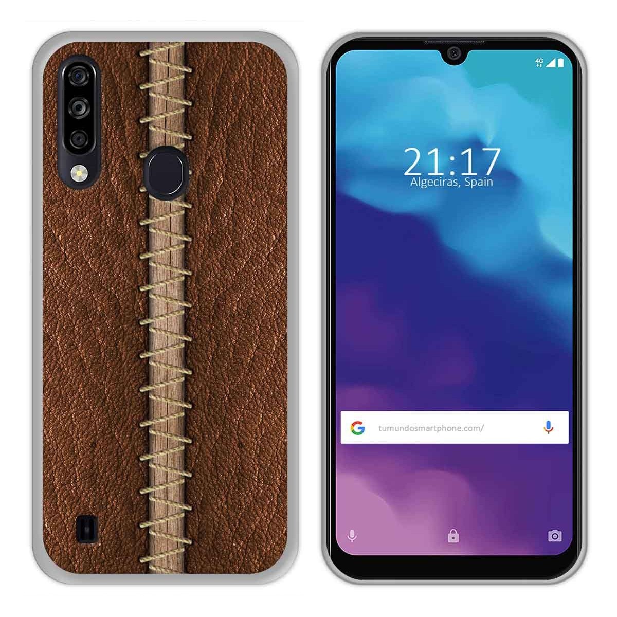 Funda Gel Tpu para ZTE Blade A7 2020 diseño Cuero 01 Dibujos