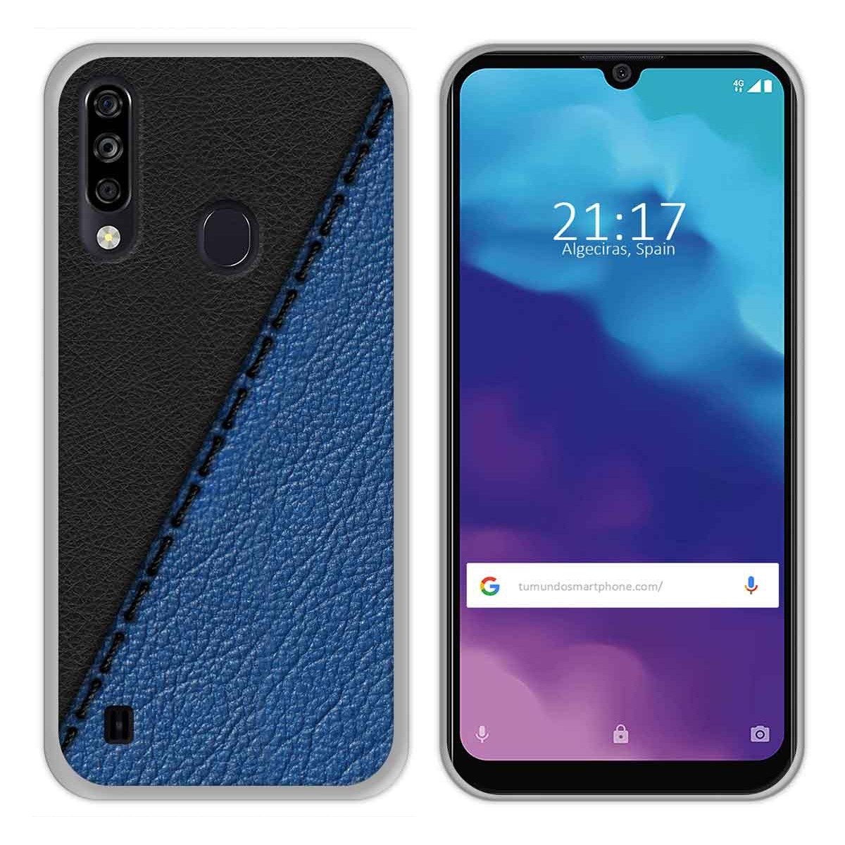 Funda Gel Tpu para ZTE Blade A7 2020 diseño Cuero 02 Dibujos
