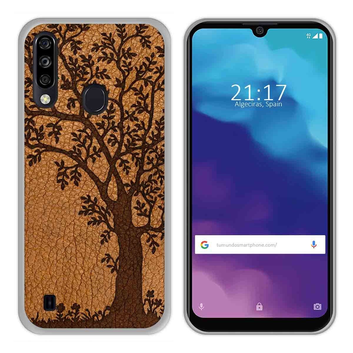 Funda Gel Tpu para ZTE Blade A7 2020 diseño Cuero 03 Dibujos