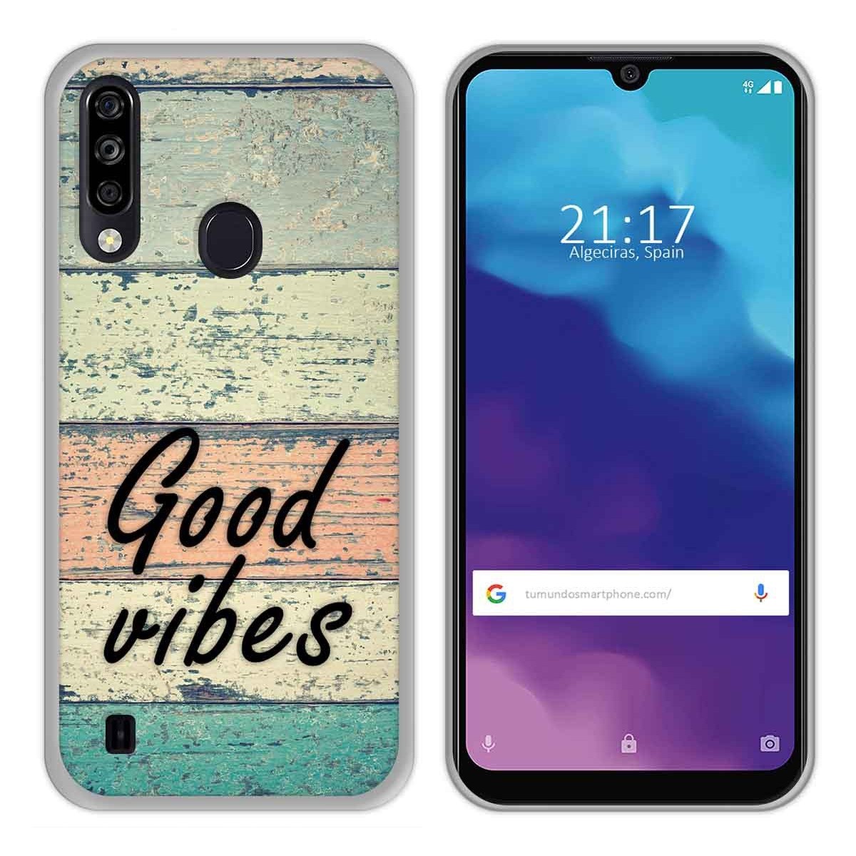 Funda Gel Tpu para ZTE Blade A7 2020 diseño Madera 01 Dibujos