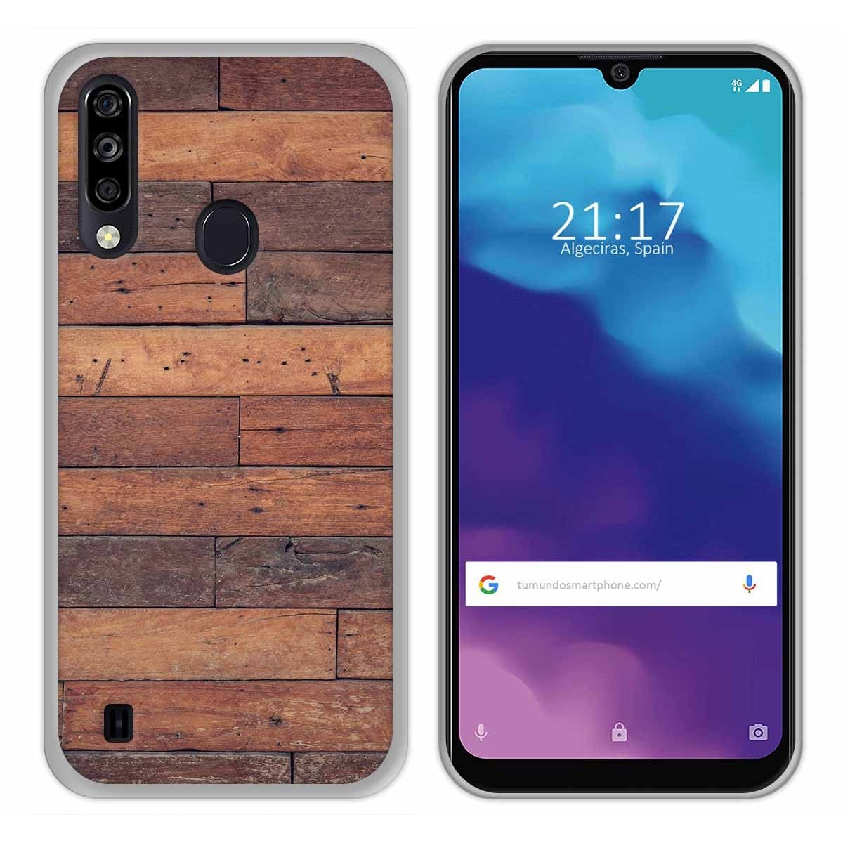 Funda Gel Tpu para ZTE Blade A7 2020 diseño Madera 03 Dibujos
