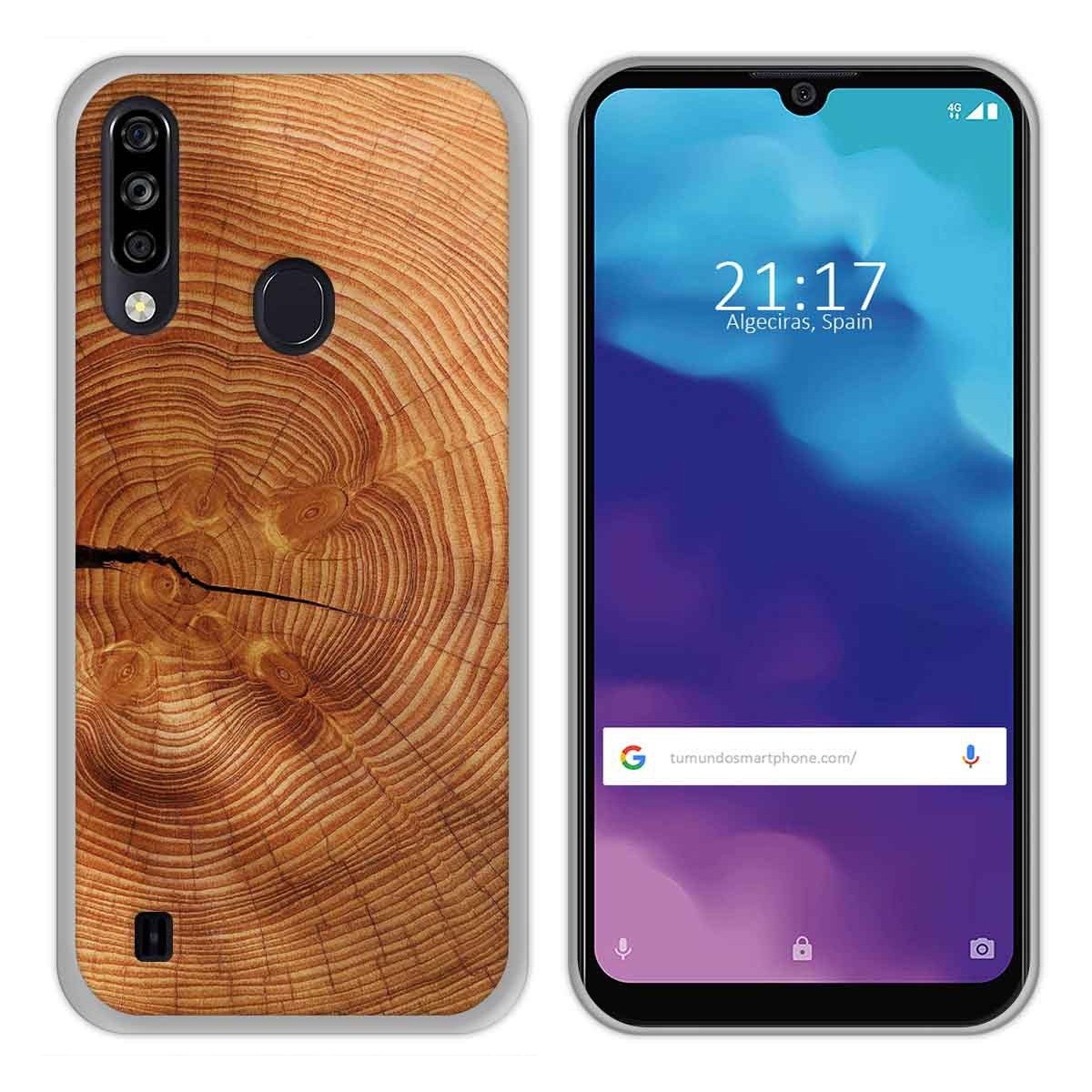 Funda Gel Tpu para ZTE Blade A7 2020 diseño Madera 04 Dibujos