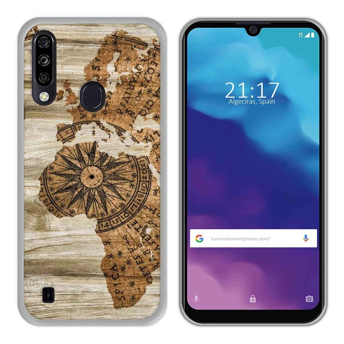 Funda Gel Tpu para ZTE Blade A7 2020 diseño Madera 07 Dibujos