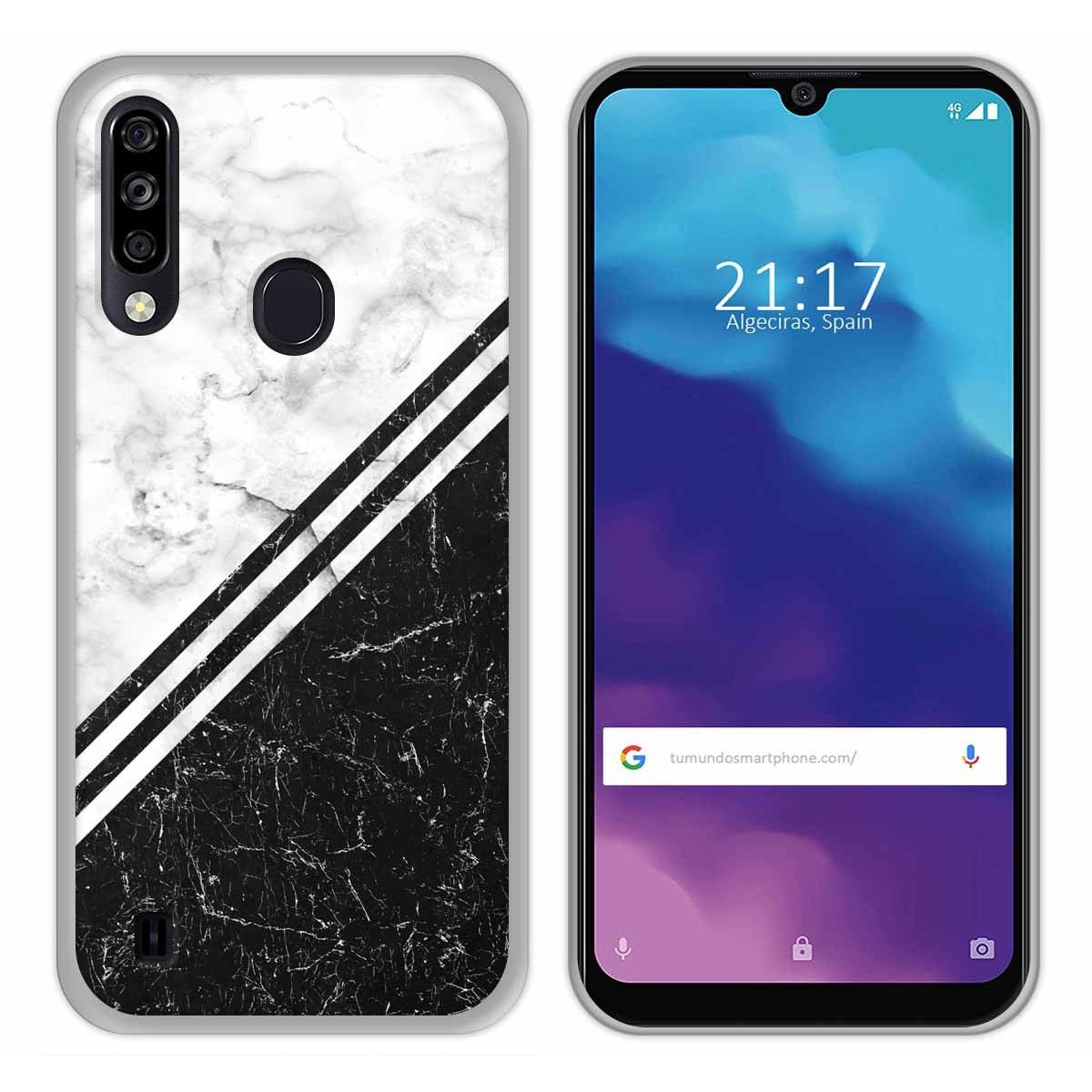 Funda Gel Tpu para ZTE Blade A7 2020 diseño Mármol 01 Dibujos