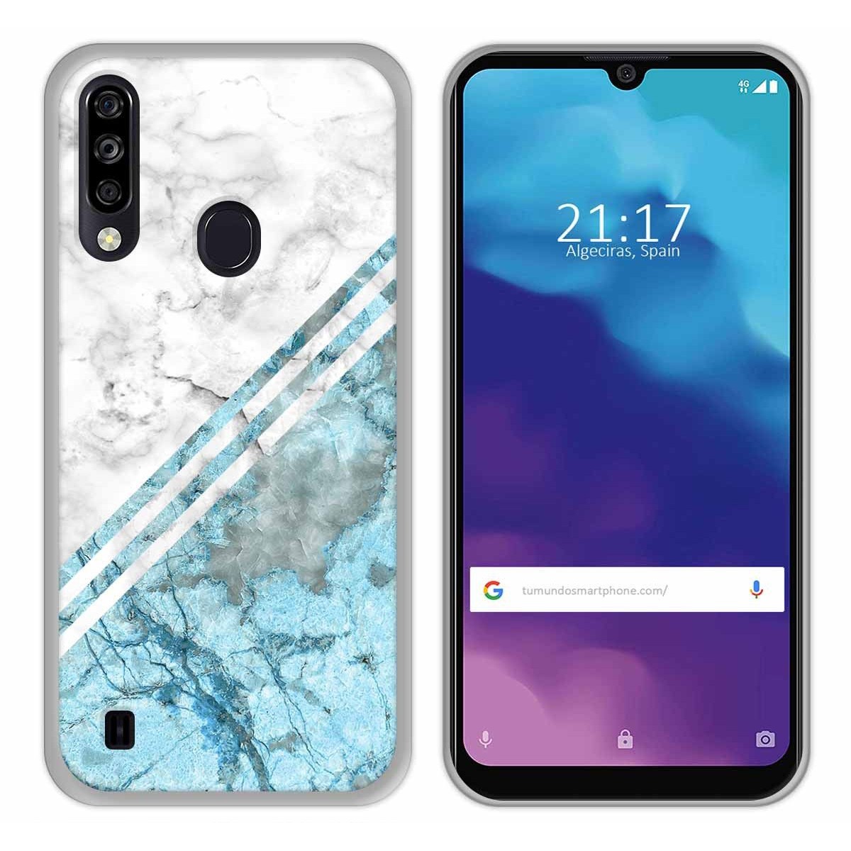 Funda Gel Tpu para ZTE Blade A7 2020 diseño Mármol 02 Dibujos