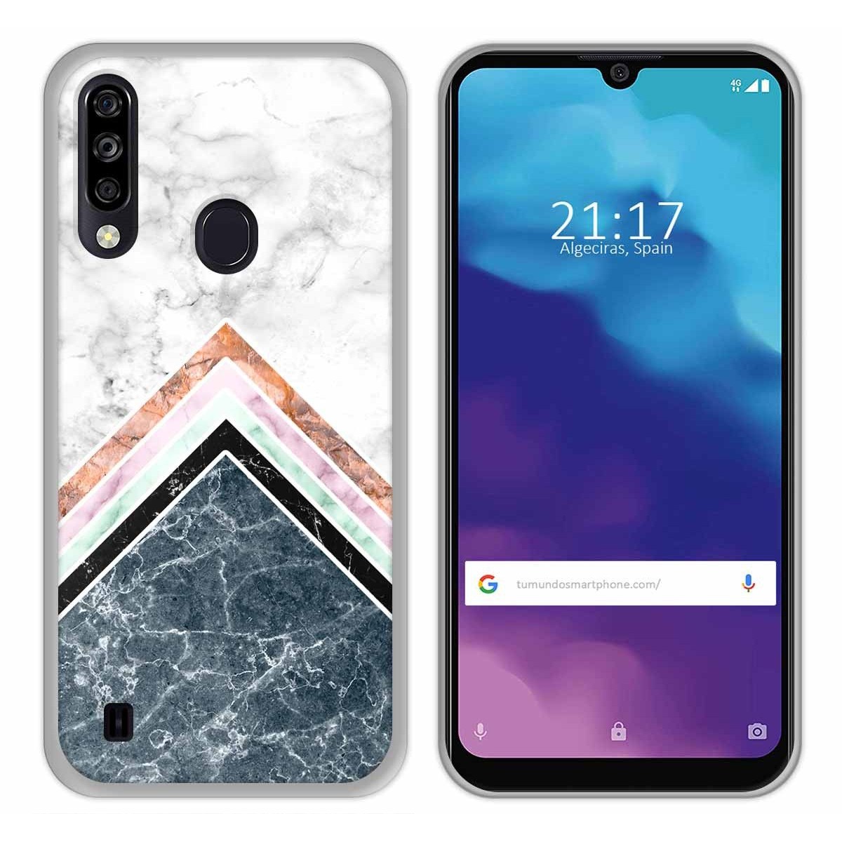 Funda Gel Tpu para ZTE Blade A7 2020 diseño Mármol 05 Dibujos