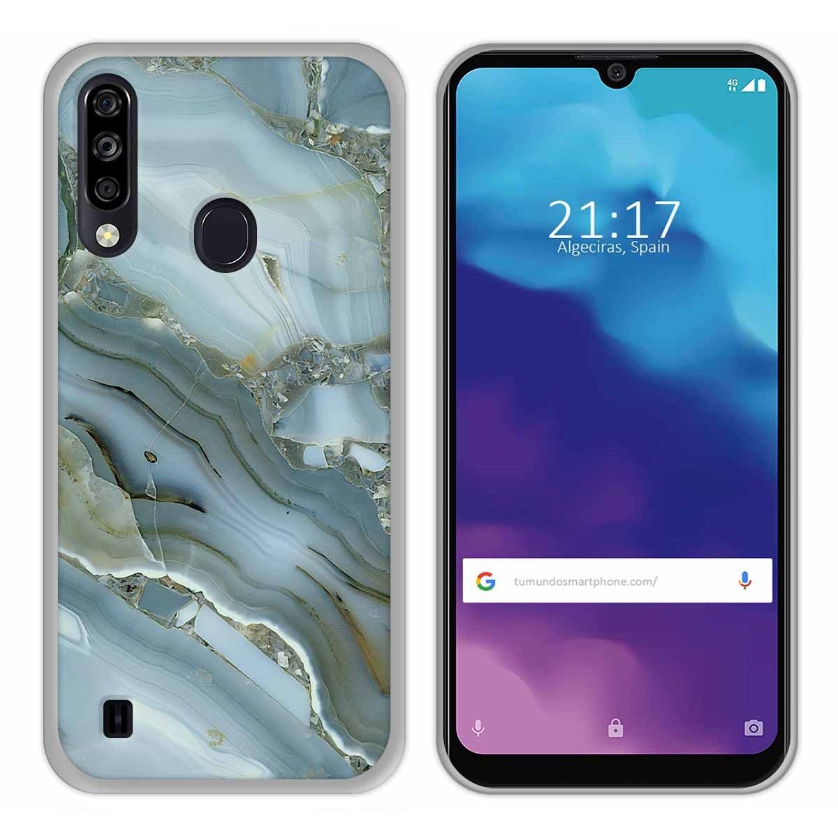 Funda Gel Tpu para ZTE Blade A7 2020 diseño Mármol 09 Dibujos