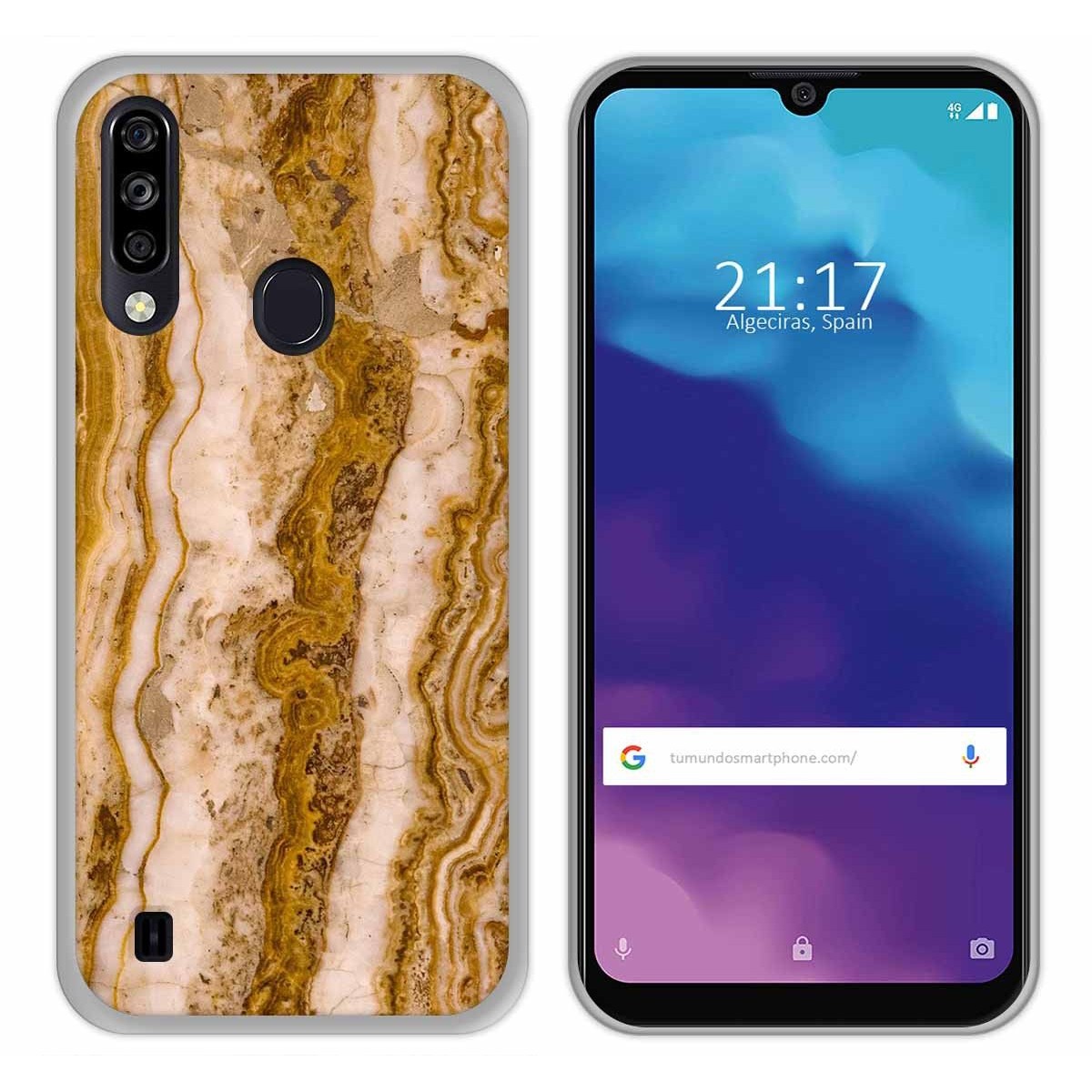 Funda Gel Tpu para ZTE Blade A7 2020 diseño Mármol 10 Dibujos