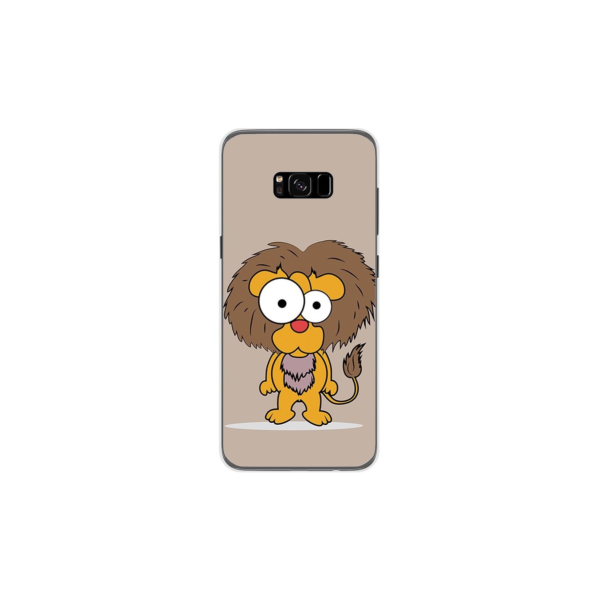 Funda Gel Tpu para Samsung Galaxy S8 Plus Diseño Leon Dibujos