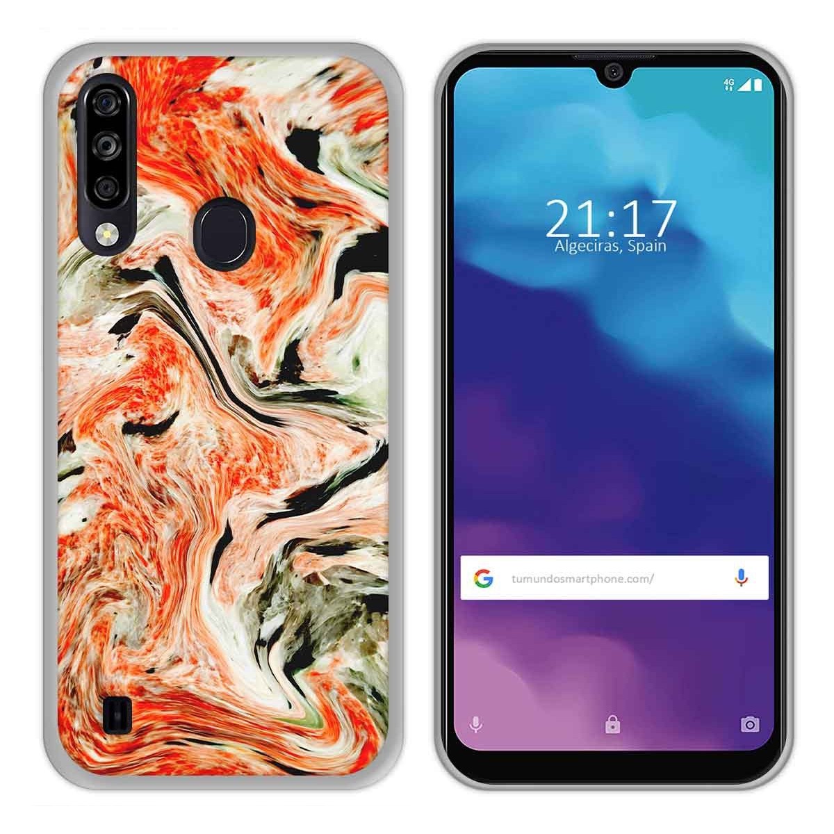 Funda Gel Tpu para ZTE Blade A7 2020 diseño Mármol 12 Dibujos