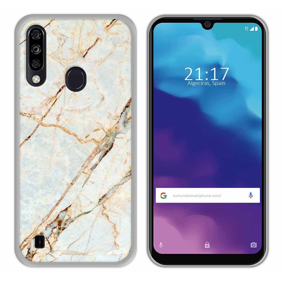 Funda Gel Tpu para ZTE Blade A7 2020 diseño Mármol 13 Dibujos