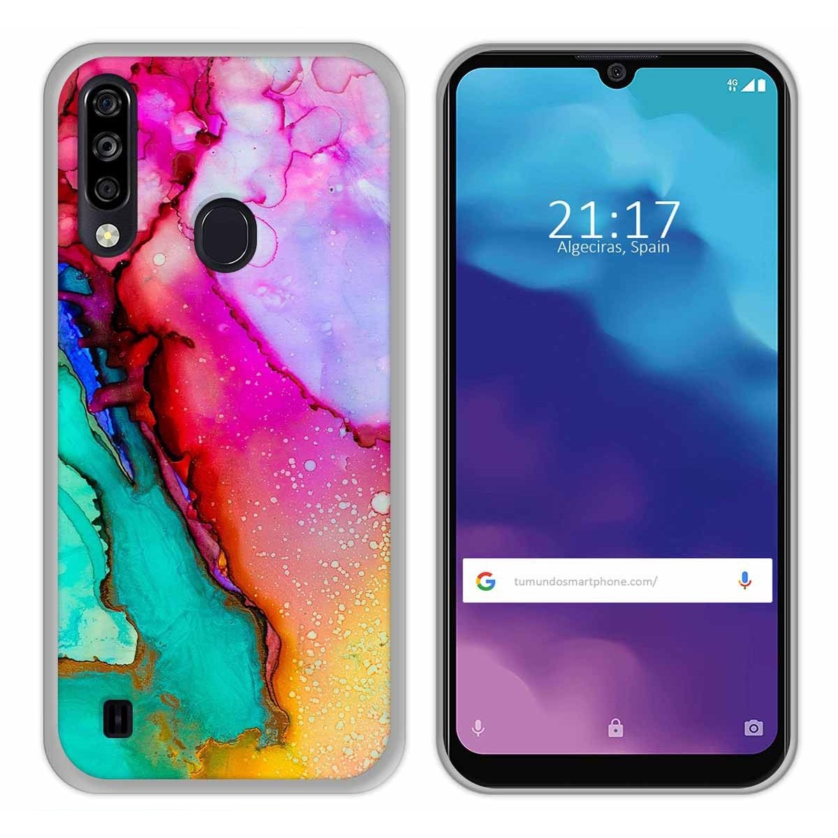 Funda Gel Tpu para ZTE Blade A7 2020 diseño Mármol 15 Dibujos