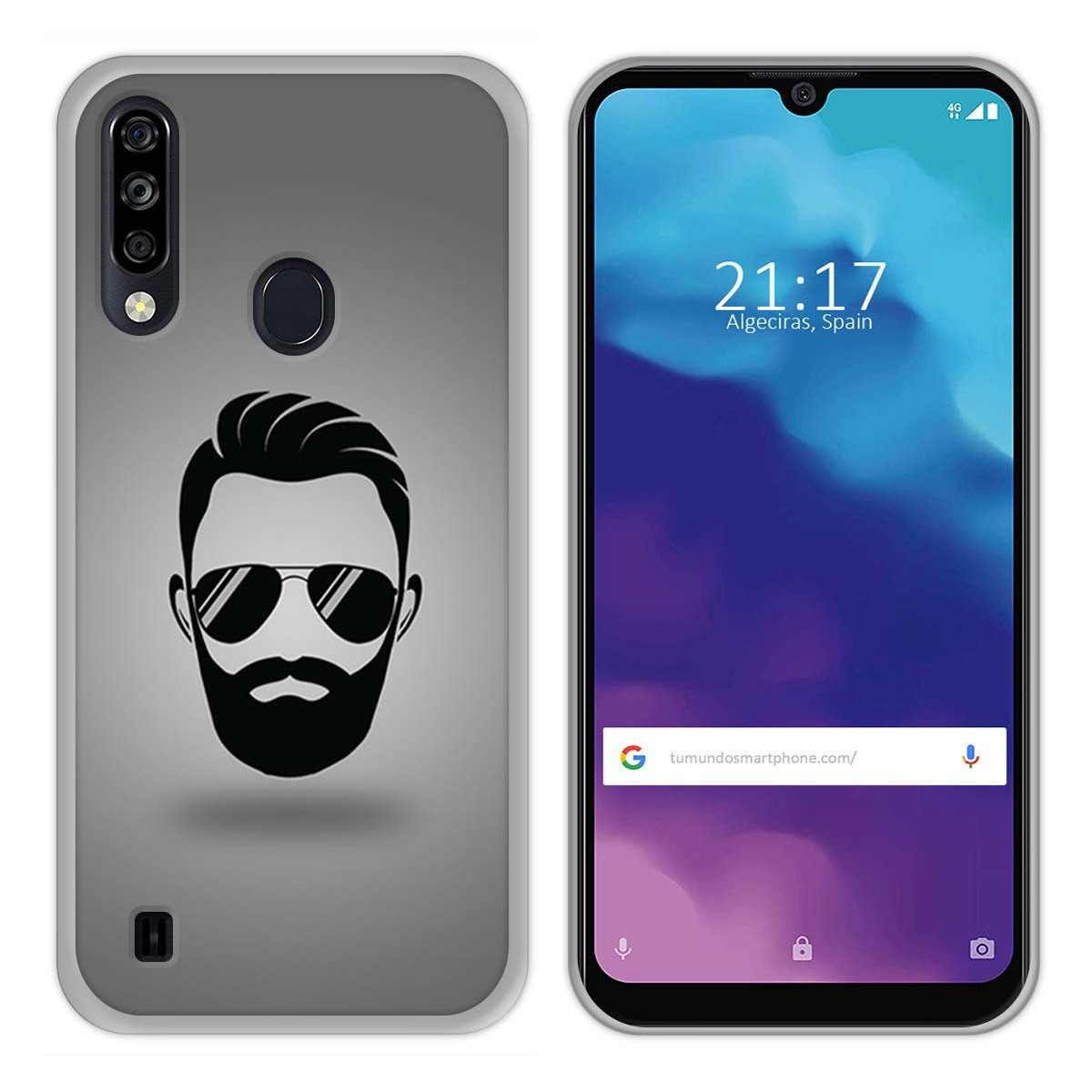 Funda Gel Tpu para ZTE Blade A7 2020 diseño Barba Dibujos