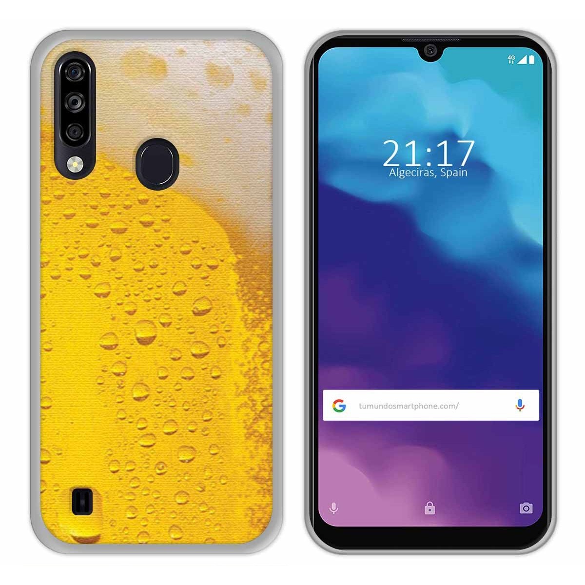 Funda Gel Tpu para ZTE Blade A7 2020 diseño Cerveza Dibujos