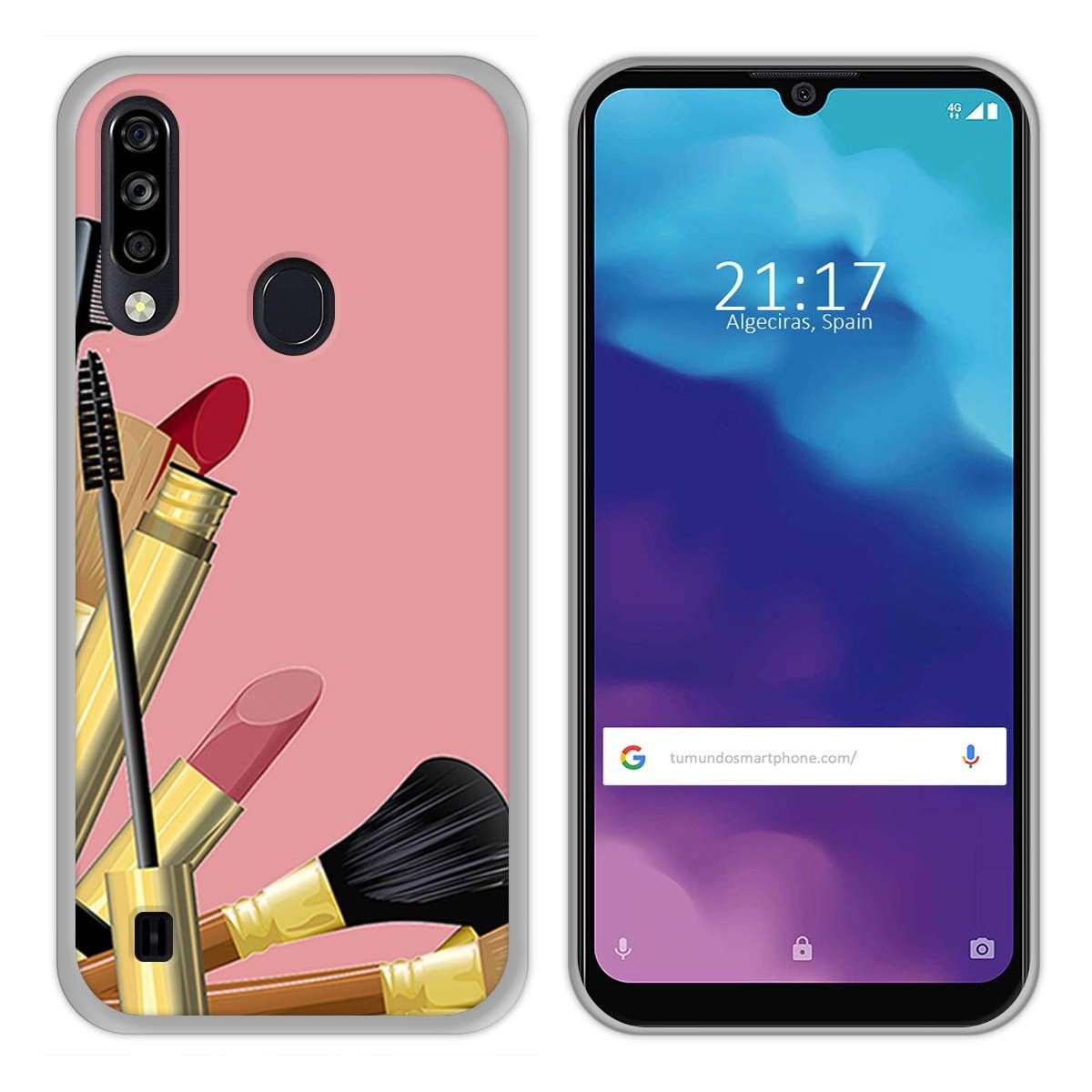 Funda Gel Tpu para ZTE Blade A7 2020 diseño Brochas Dibujos