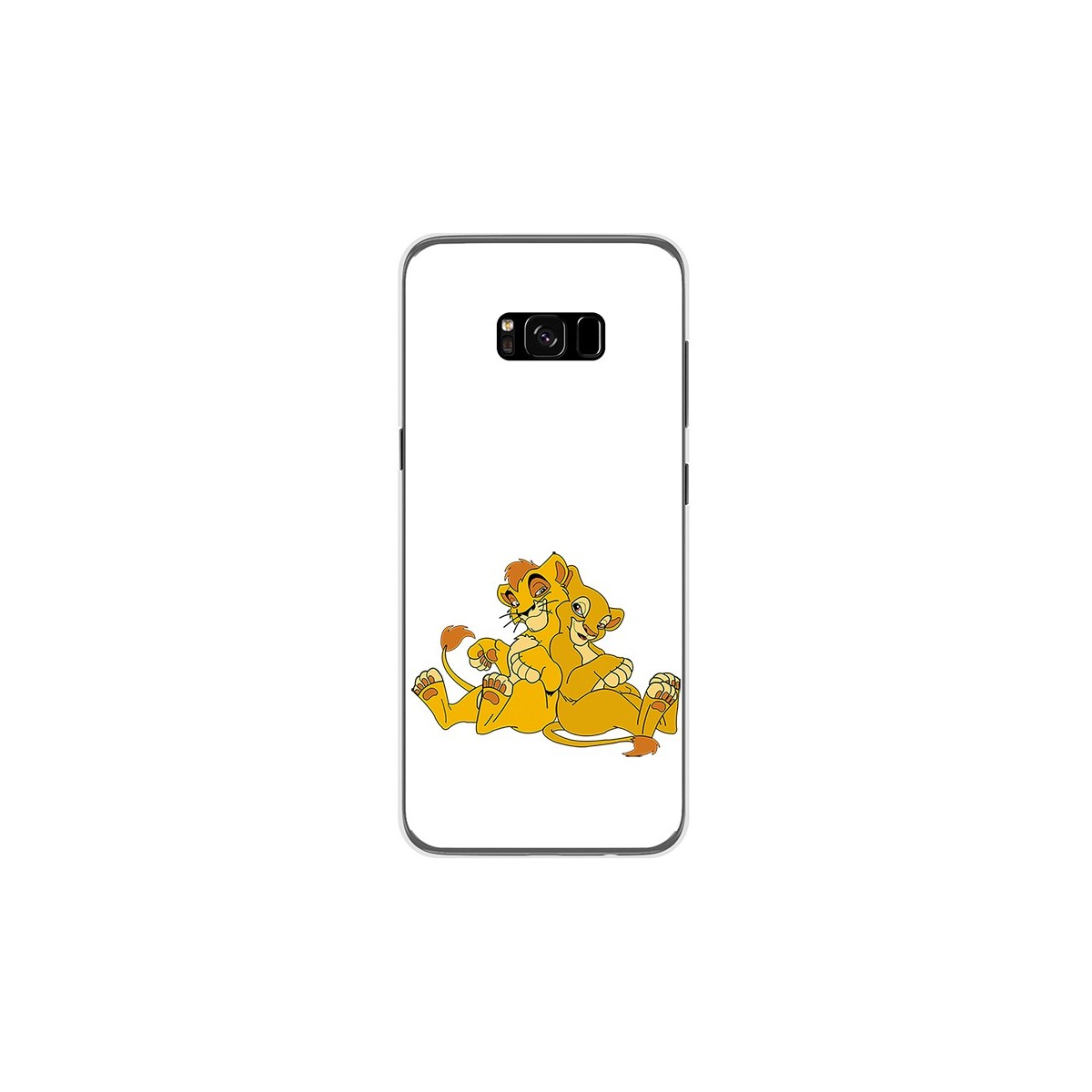 Funda Gel Tpu para Samsung Galaxy S8 Plus Diseño Leones Dibujos