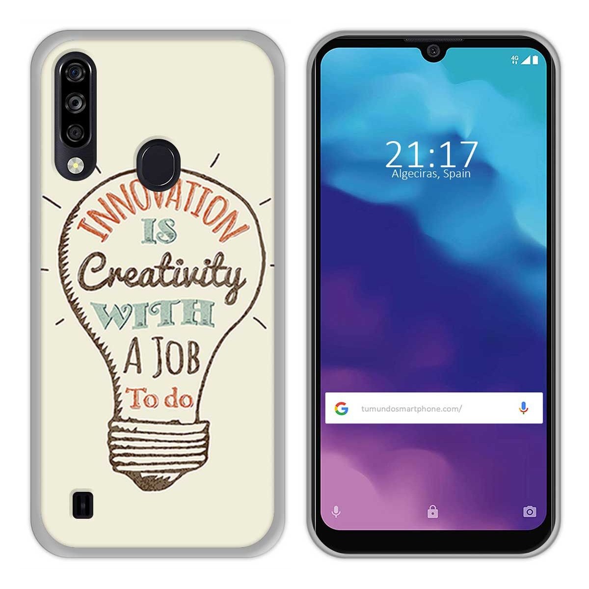 Funda Gel Tpu para ZTE Blade A7 2020 diseño Creativity Dibujos