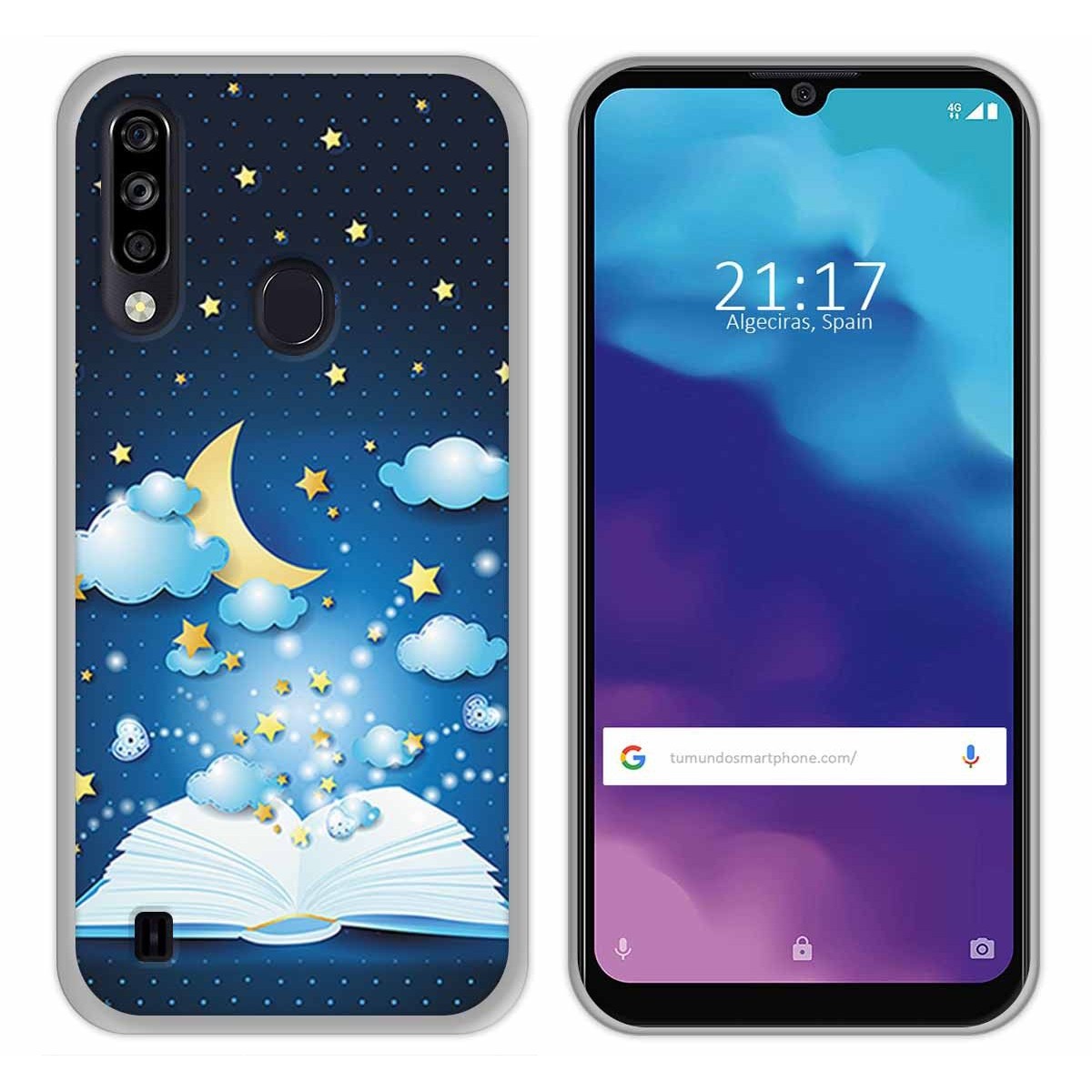 Funda Gel Tpu para ZTE Blade A7 2020 diseño Libro Cuentos Dibujos