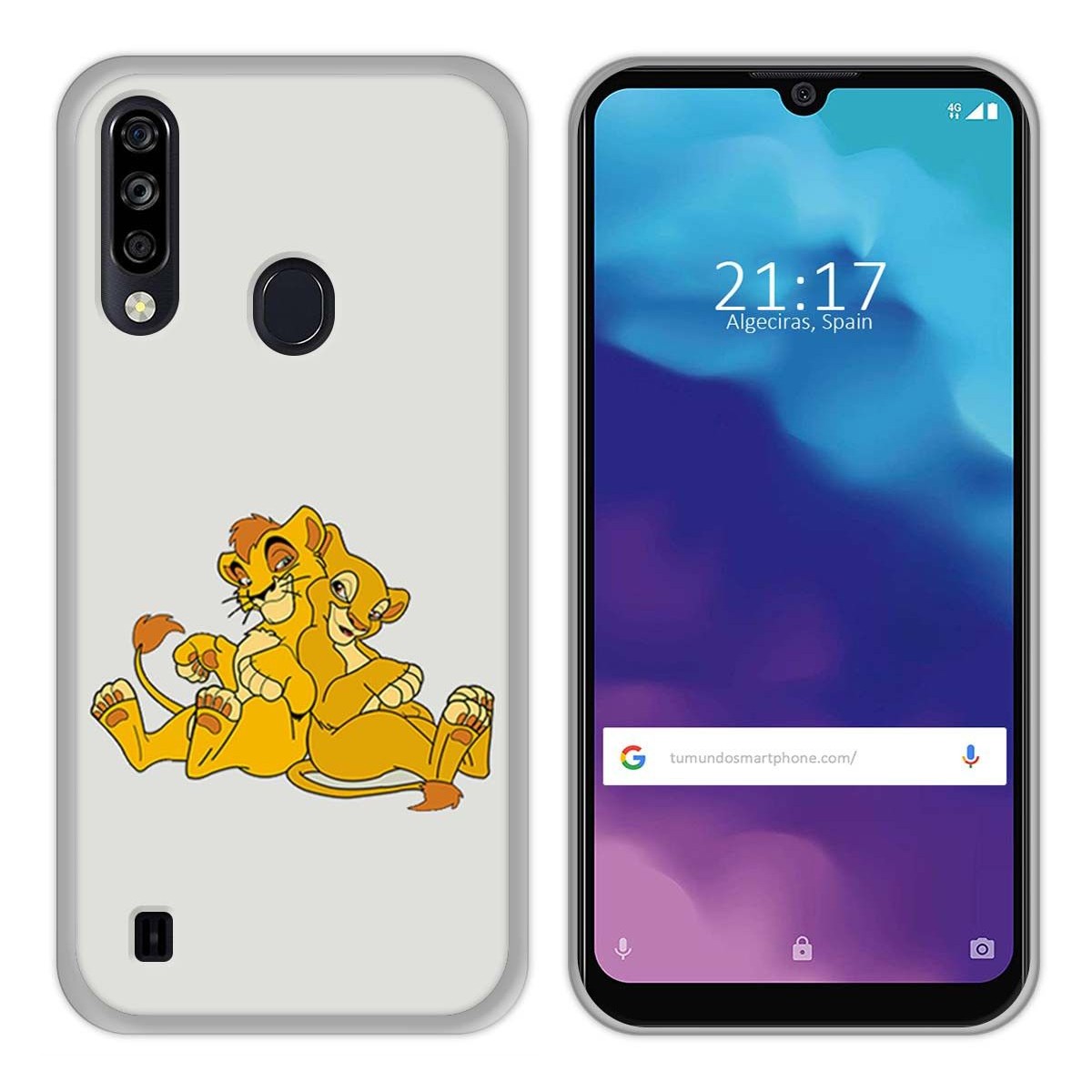 Funda Gel Tpu para ZTE Blade A7 2020 diseño Leones Dibujos