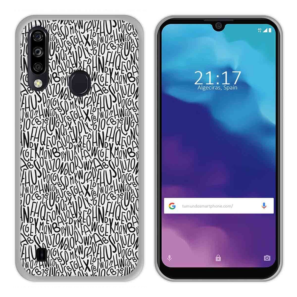 Funda Gel Tpu para ZTE Blade A7 2020 diseño Letras Dibujos