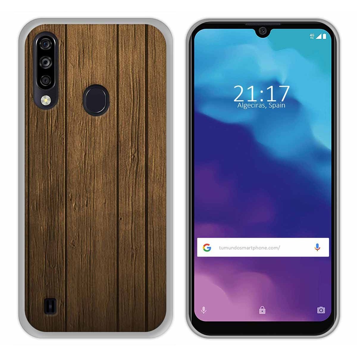 Funda Gel Tpu para ZTE Blade A7 2020 diseño Madera Dibujos