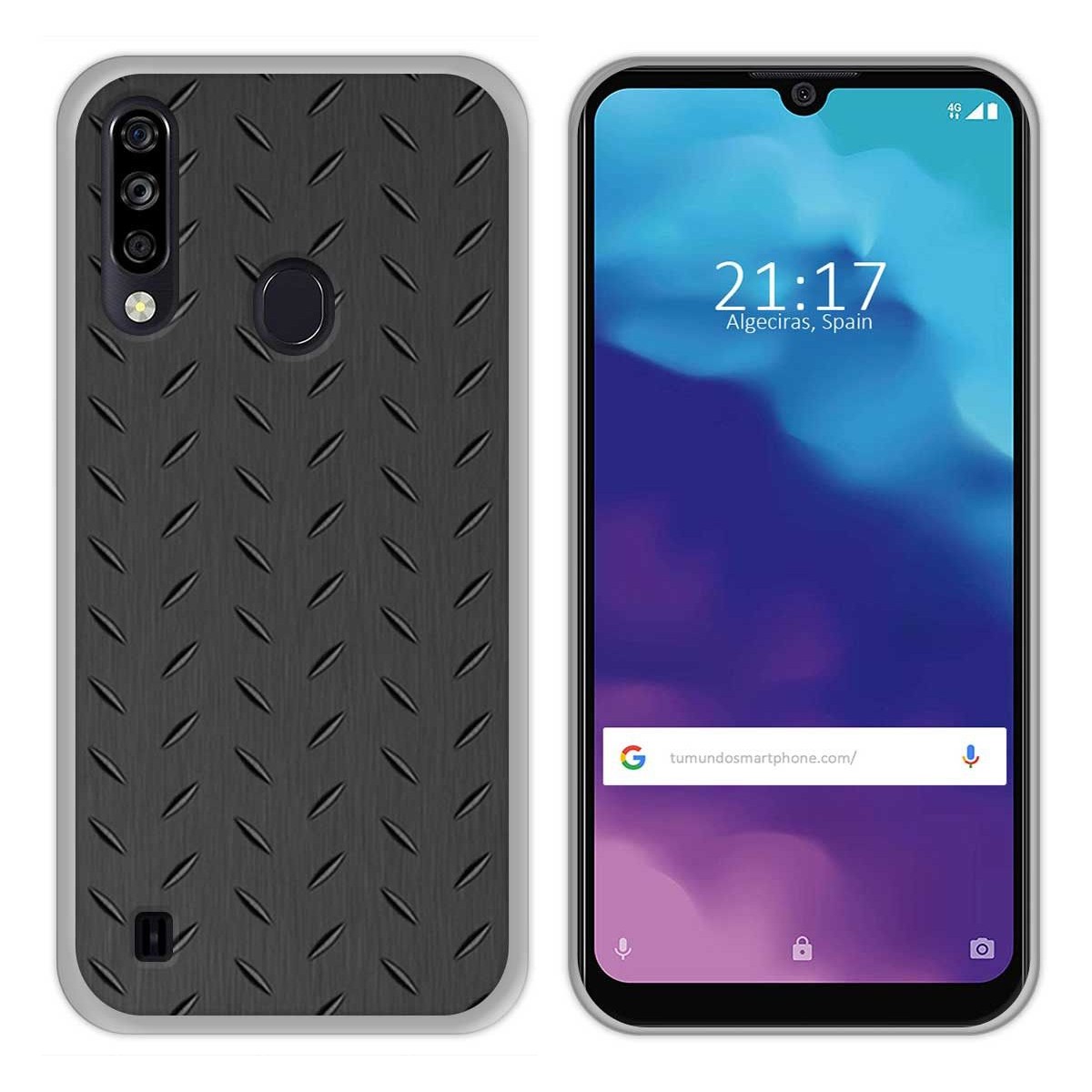 Funda Gel Tpu para ZTE Blade A7 2020 diseño Metal Dibujos