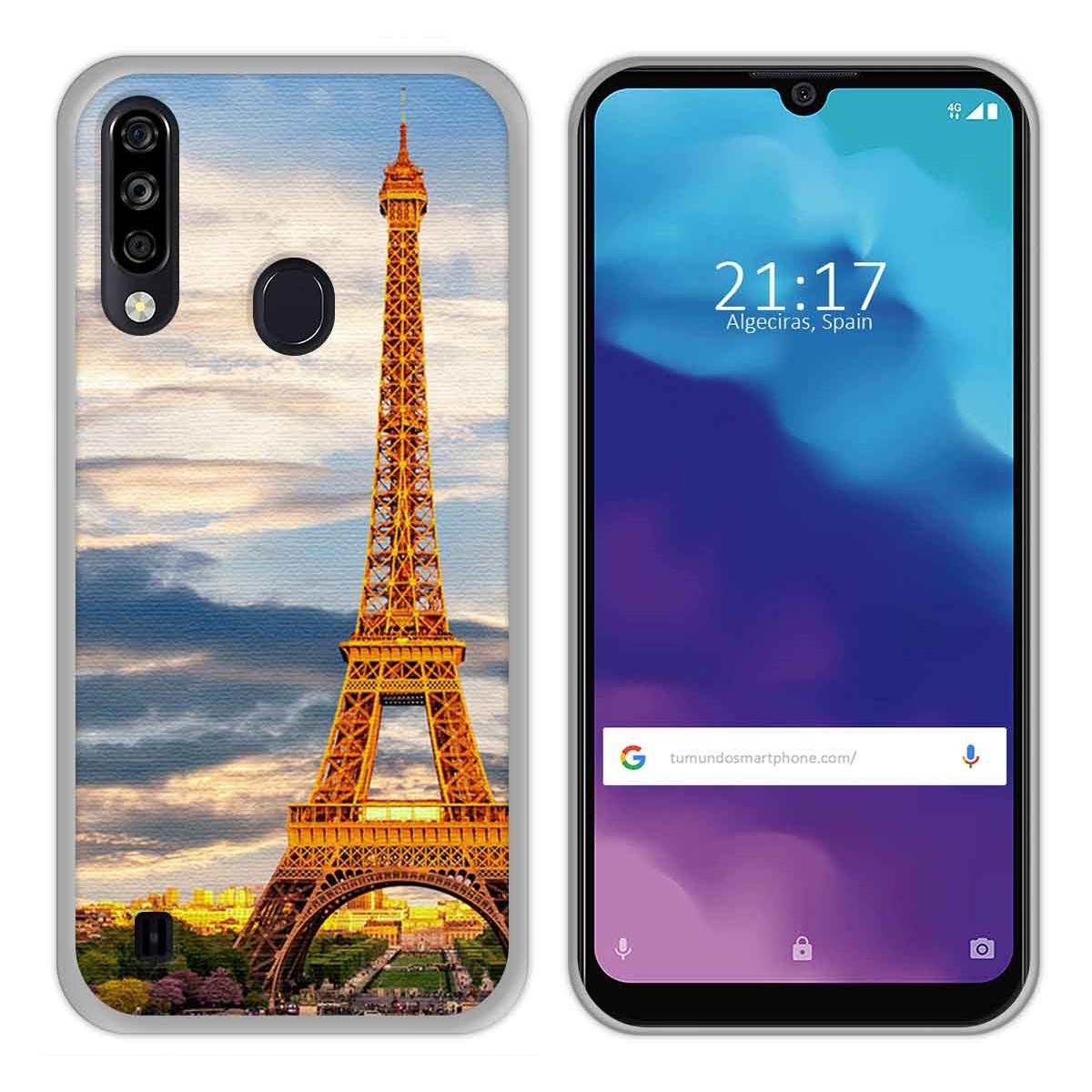 Funda Gel Tpu para ZTE Blade A7 2020 diseño Paris Dibujos