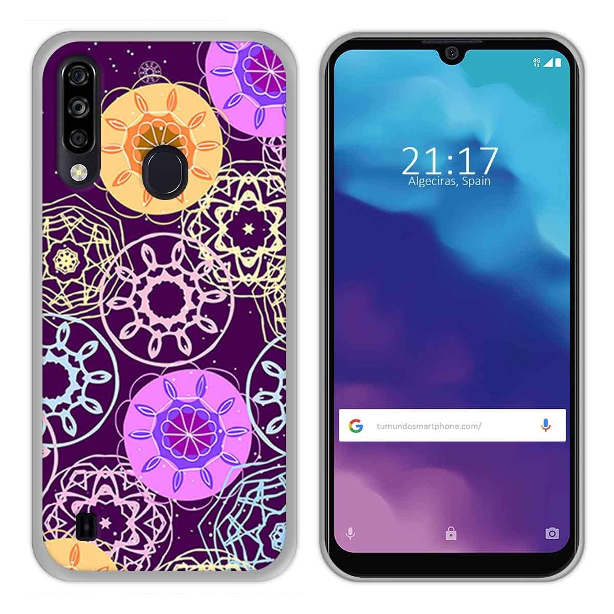 Funda Gel Tpu para ZTE Blade A7 2020 diseño Radial Dibujos